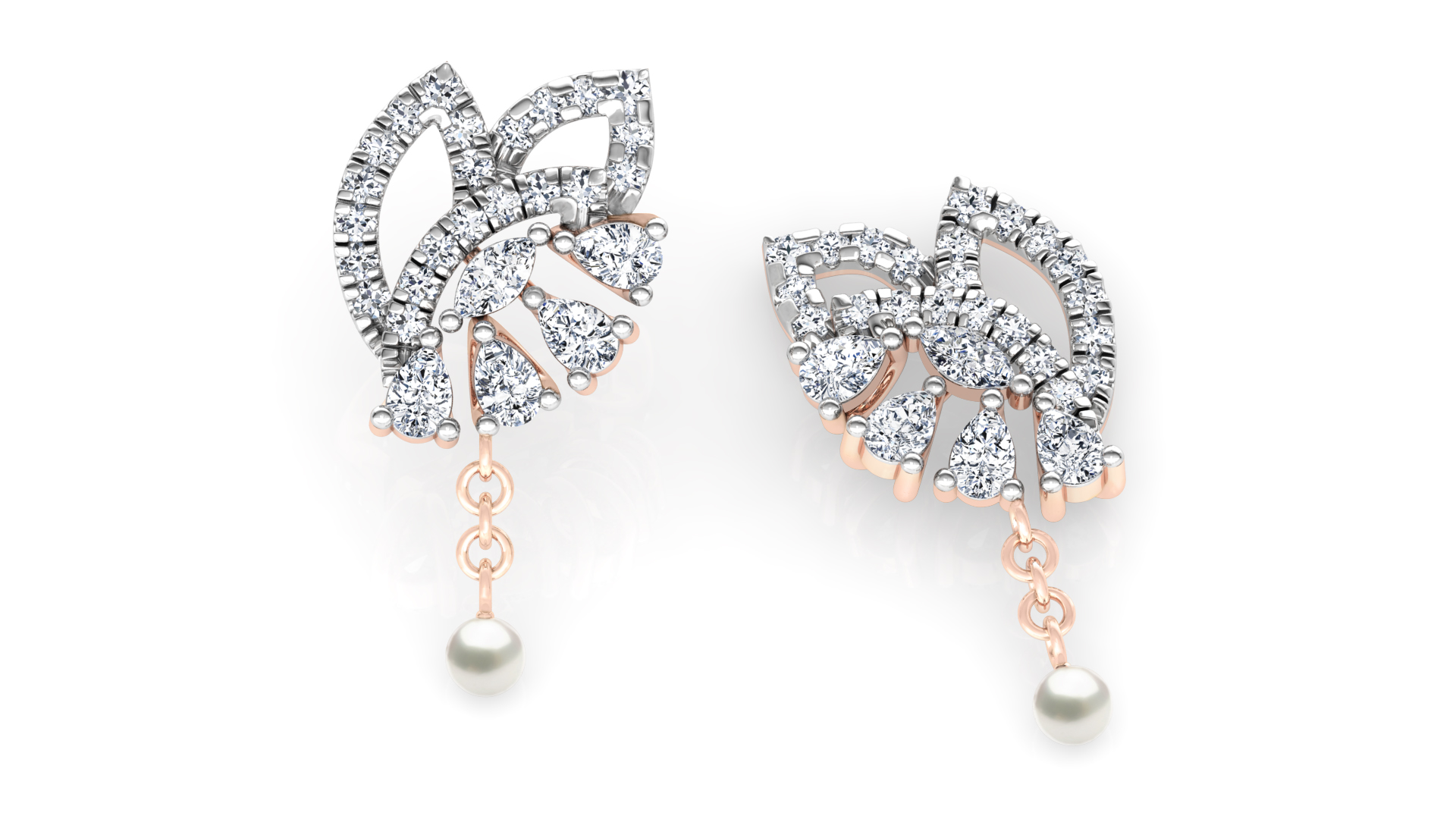 Designer Trendy Gold Diamond Earring