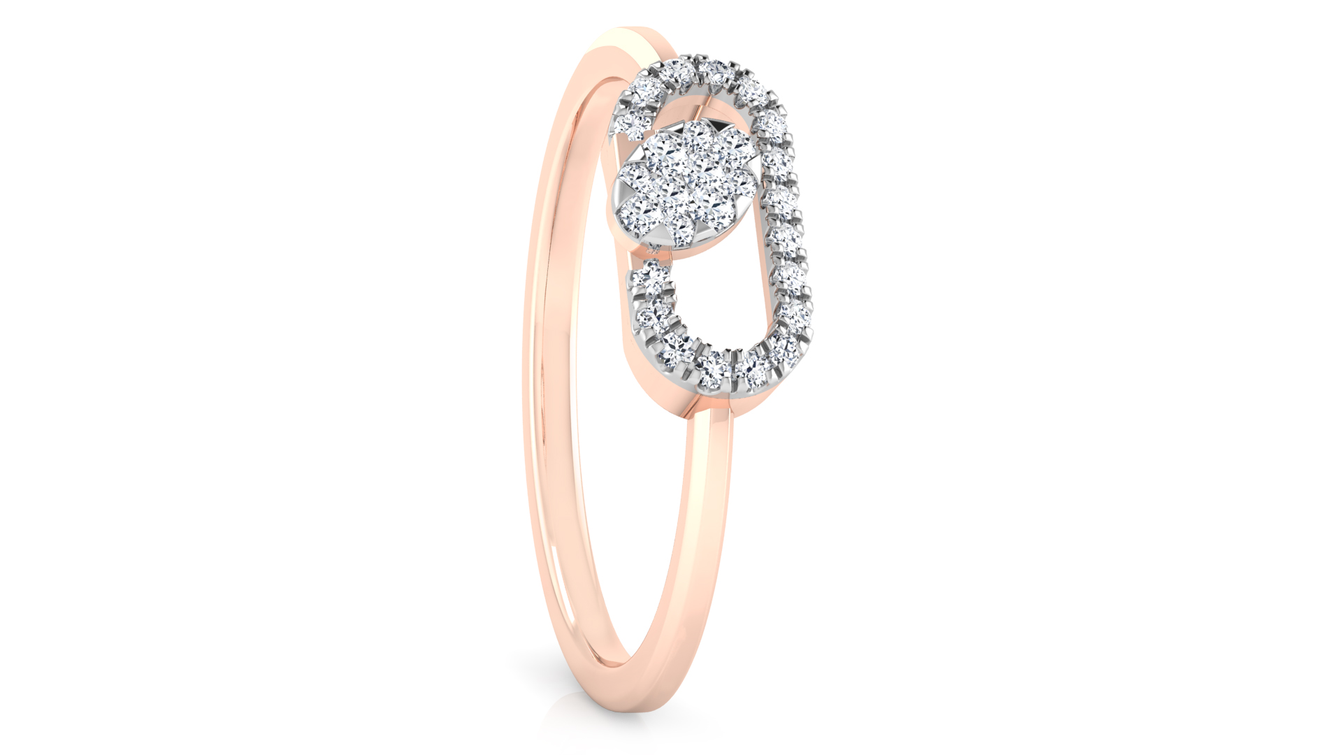 Designer Stylish 18 K Gold Diamond Ring for Women and Girls