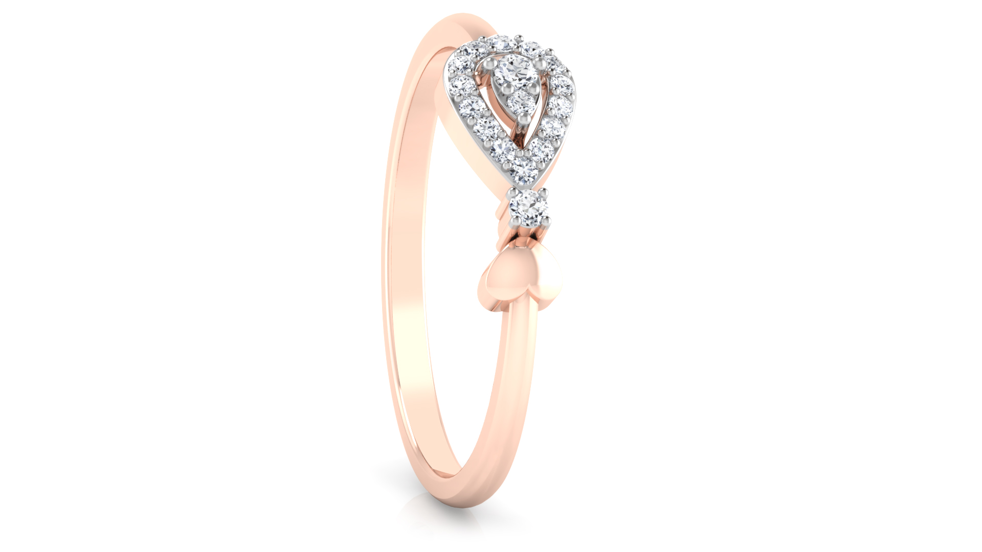 Designer Stylish 18 K Gold Diamond Ring for Women and Girls
