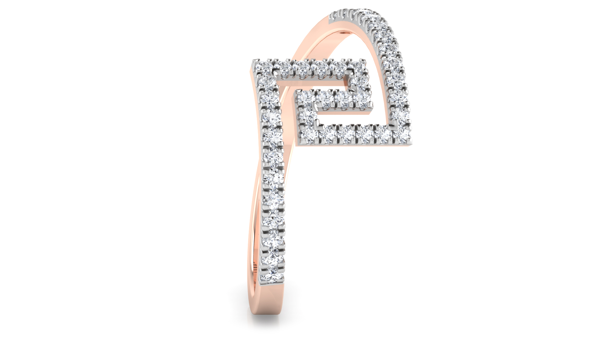 Designer Stylish 18 K Gold Diamond Ring for Women and Girls