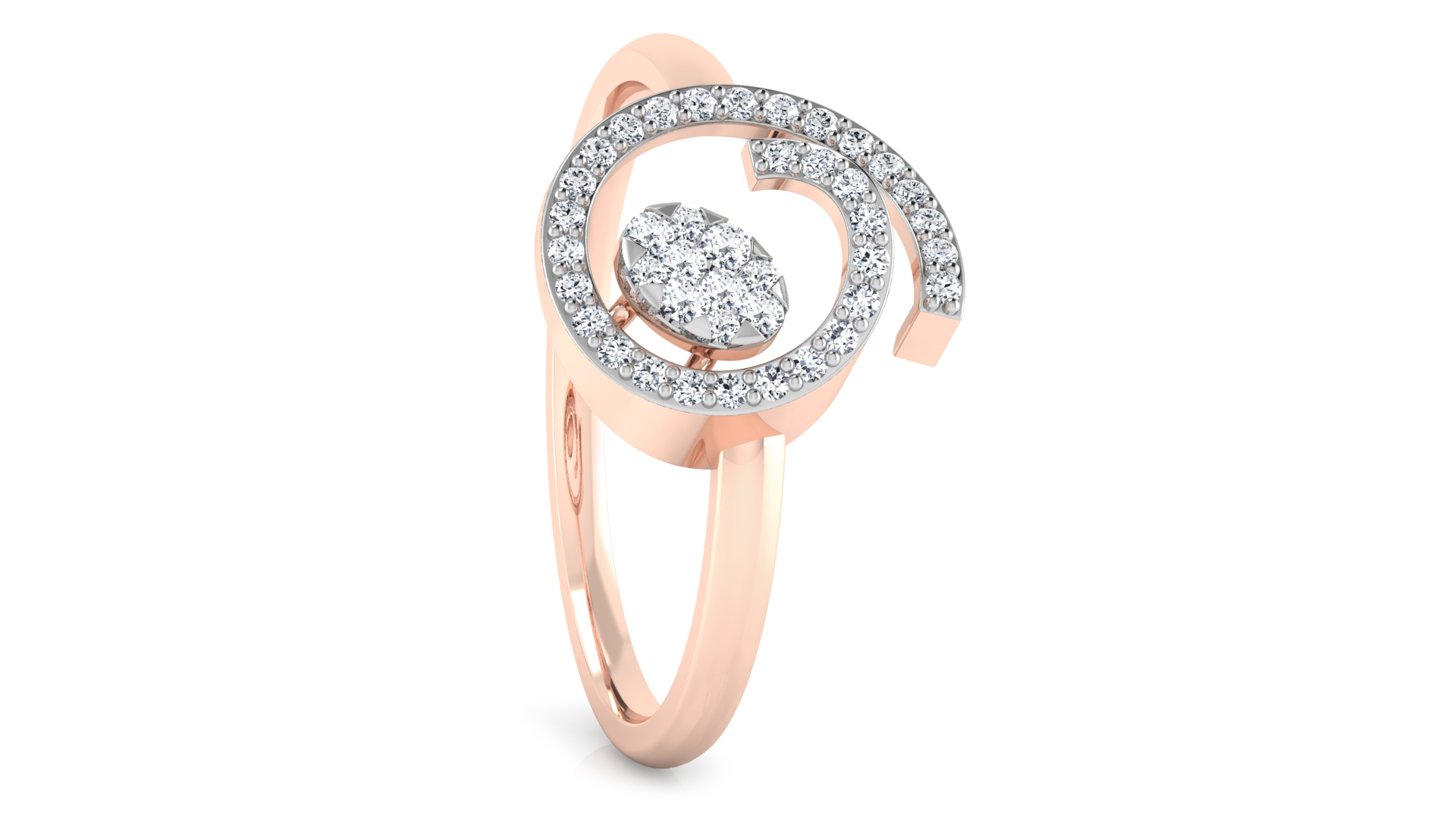 Designer Stylish 18 K Gold Diamond Ring for Women and Girls