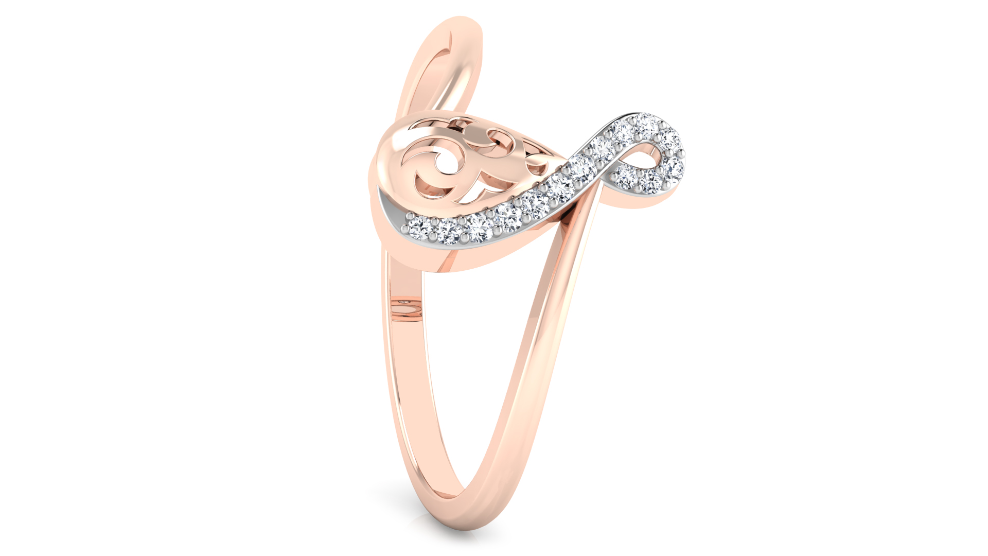 Designer Stylish 18 K Gold Diamond Ring for Women and Girls