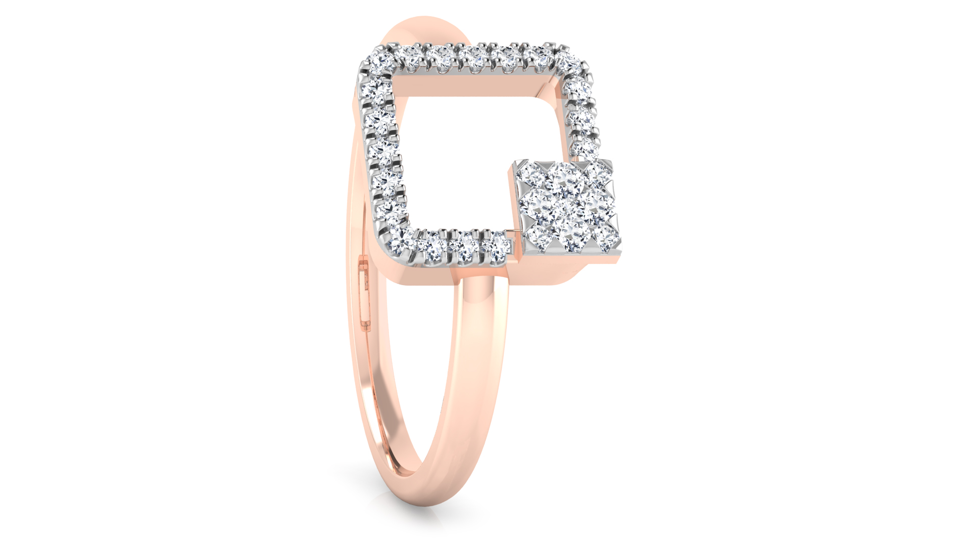 Designer Stylish 18 K Gold Diamond Ring for Women and Girls