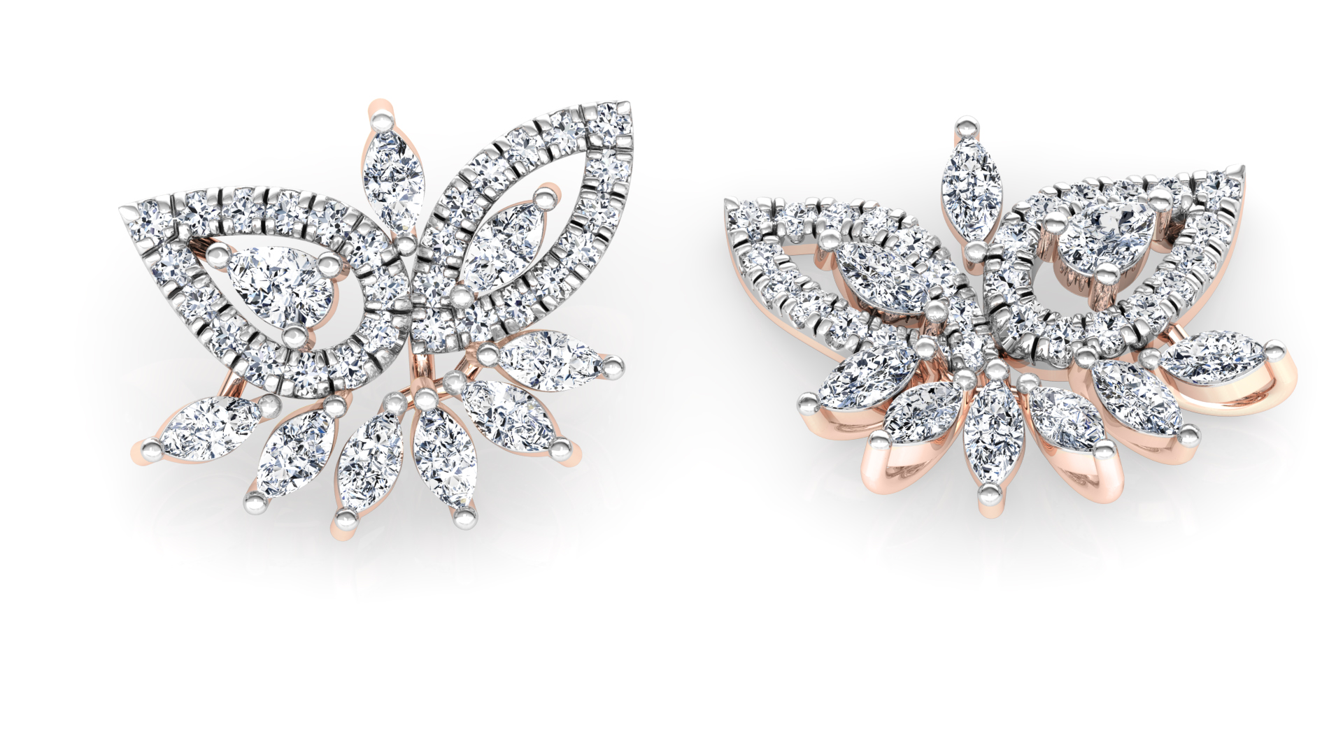 Designer Trendy Gold Diamond Earring