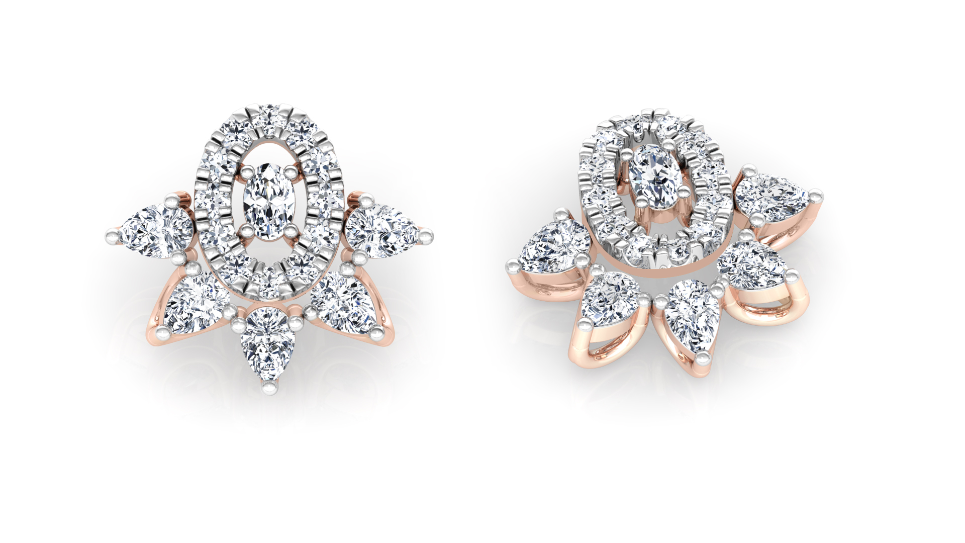 Designer Gold Stylish Diamond Earring