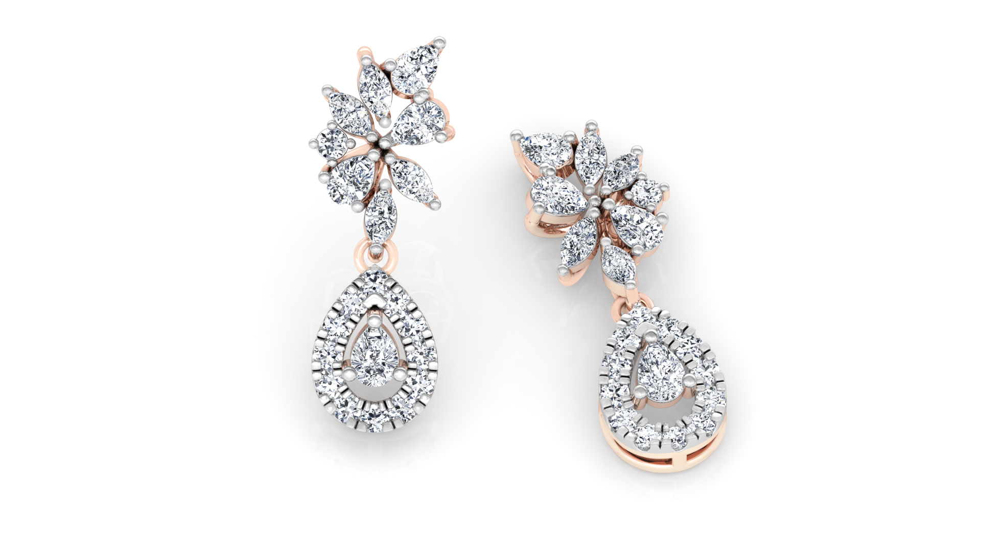 Designer Gold Trendy Jhumka Style Diamond Earring