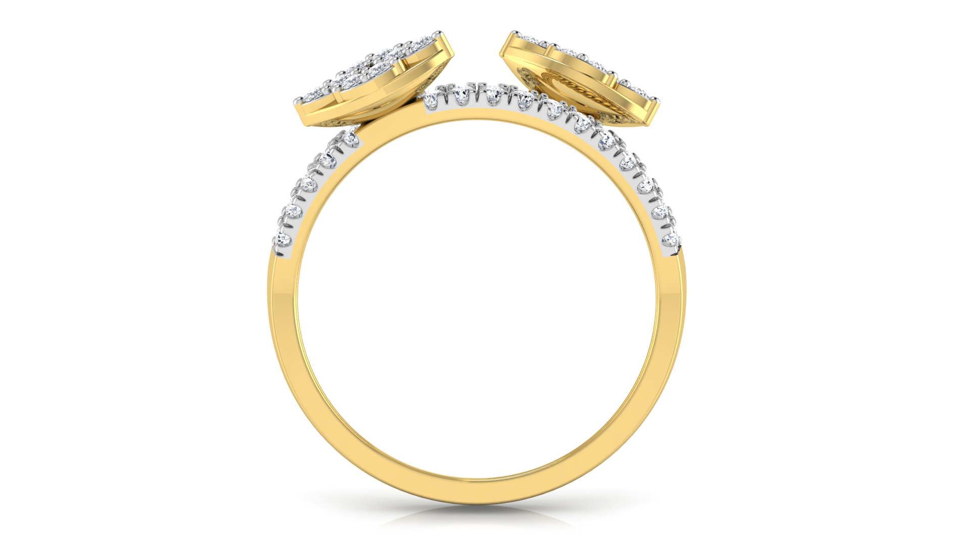 Designer Stylish 18 K Gold Diamond Ring for Women and Girls