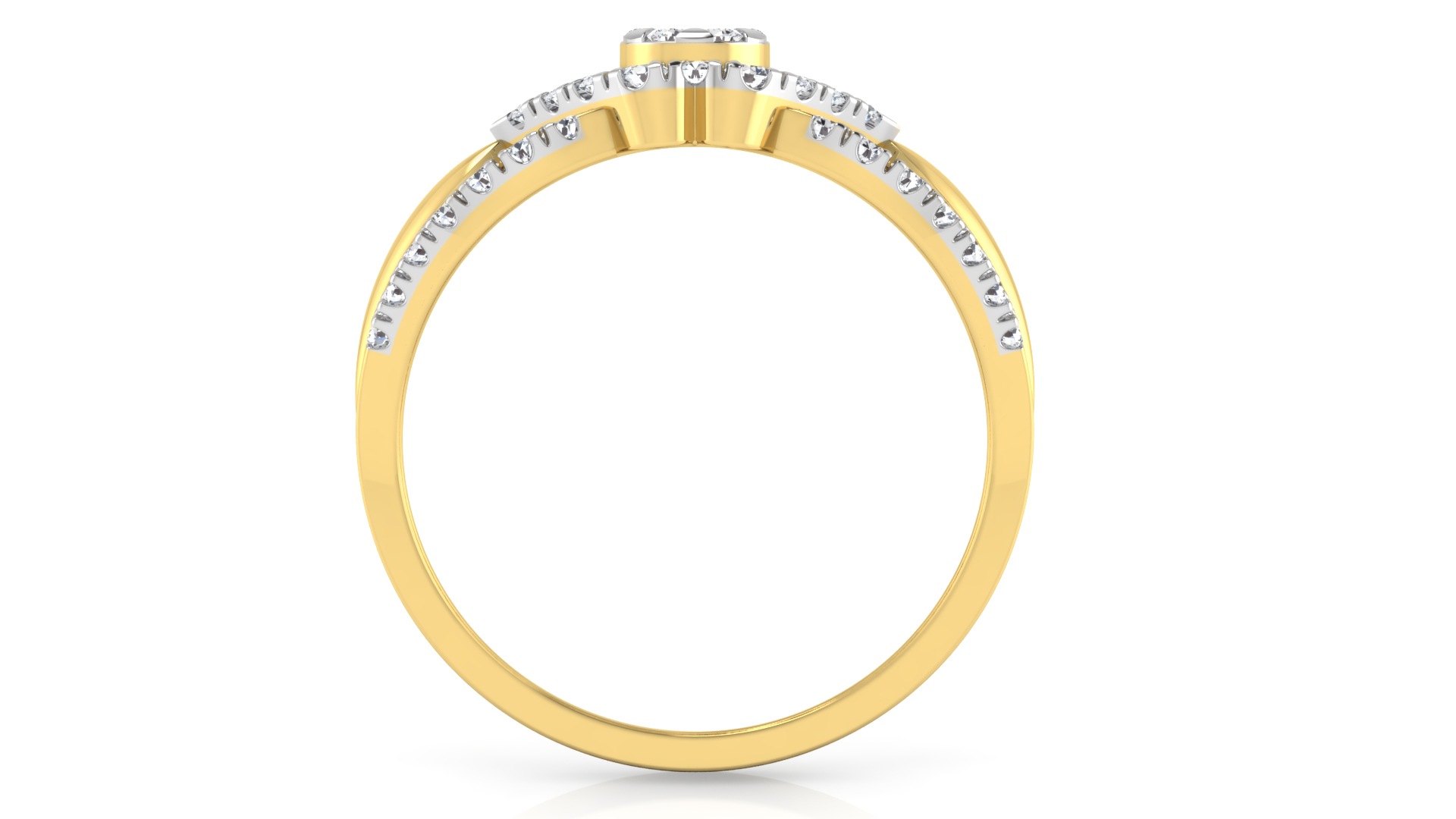 Designer Stylish 18 K Gold Diamond Ring for Women and Girls