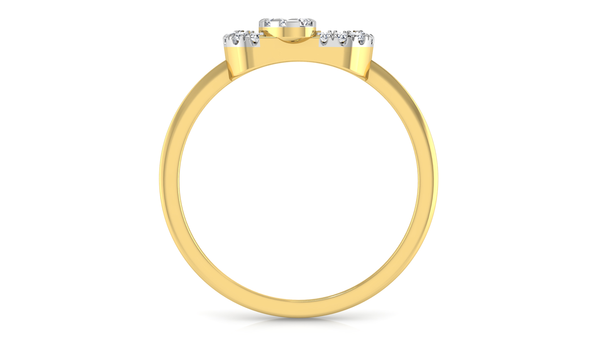 Designer Stylish 18 K Gold Diamond Ring for Women and Girls