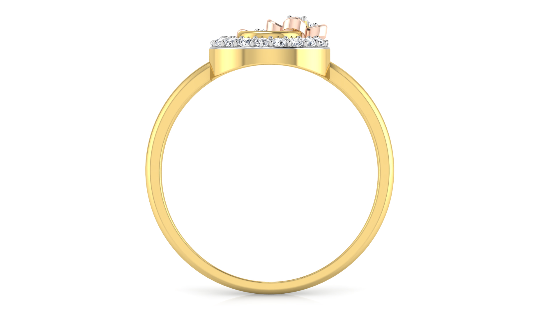 Designer Stylish 18 K Gold Diamond Ring for Women and Girls