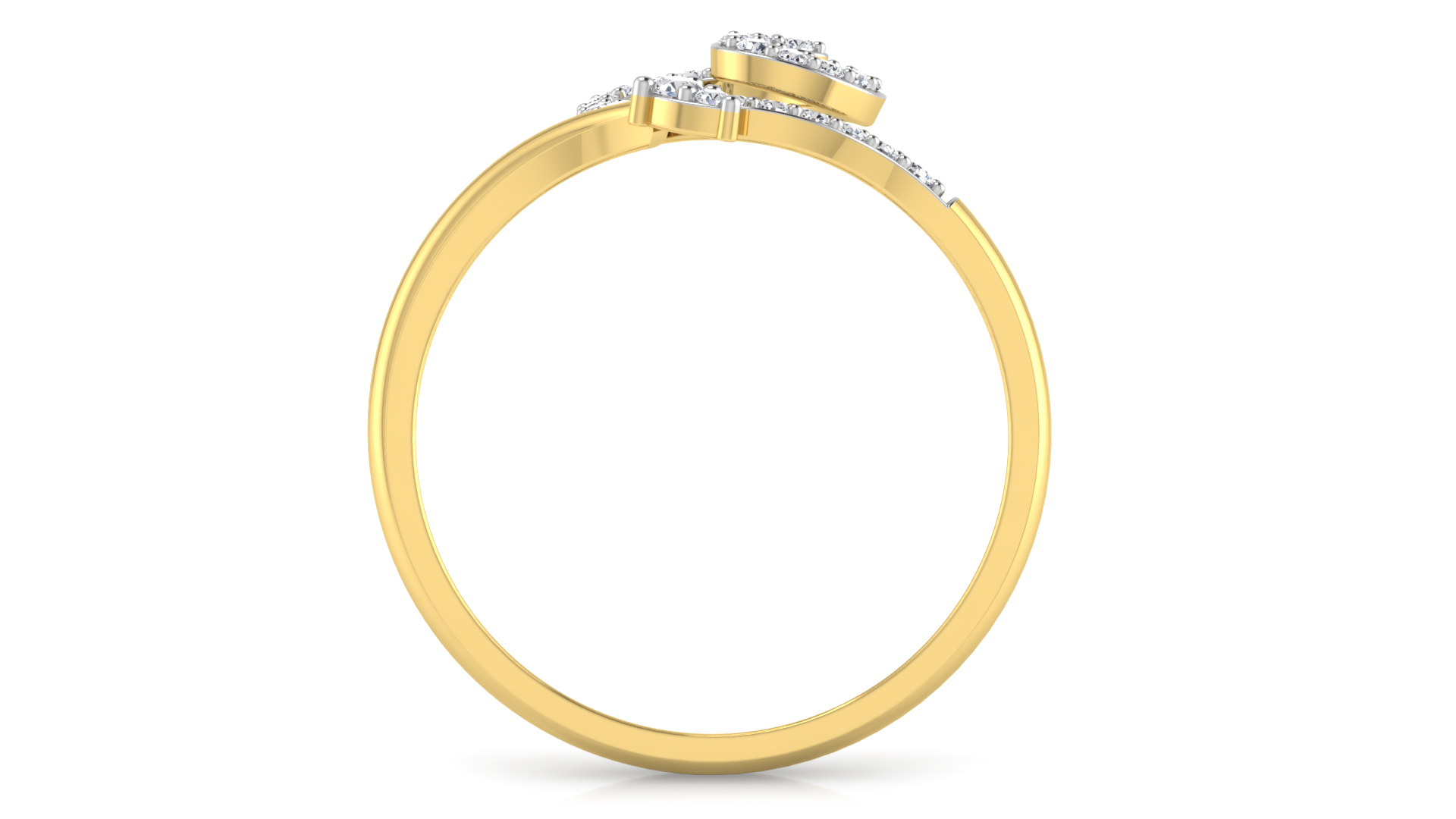 Designer Stylish 18 K Gold Diamond Ring for Women and Girls