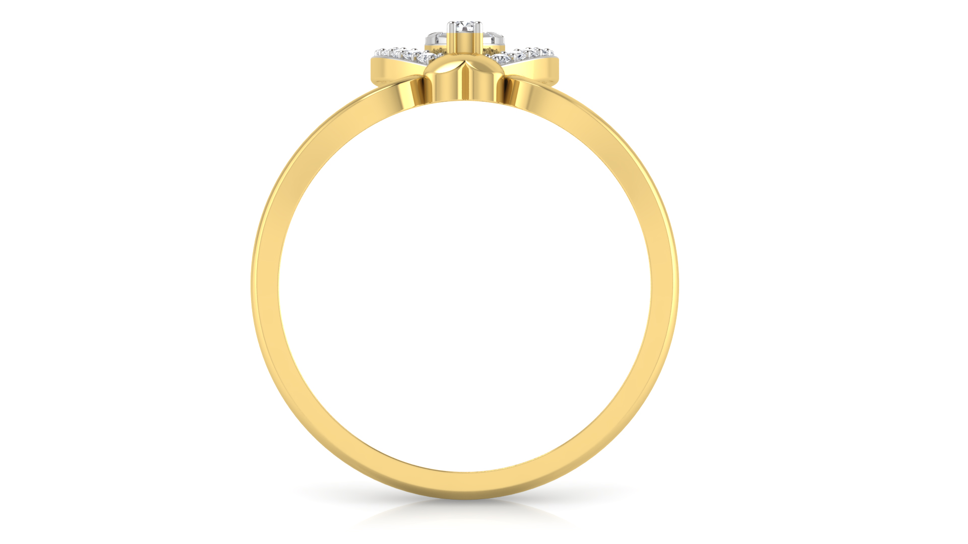 Designer Stylish 18 K Gold Diamond Ring for Women and Girls