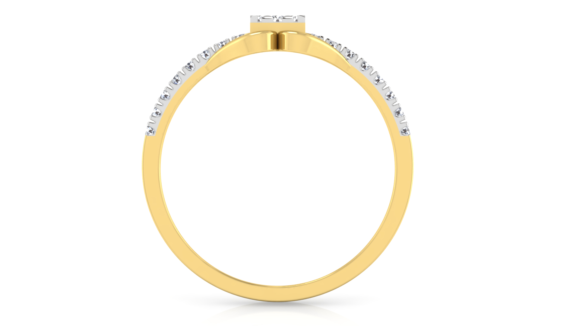 Designer Stylish 18 K Gold Diamond Ring for Women and Girls