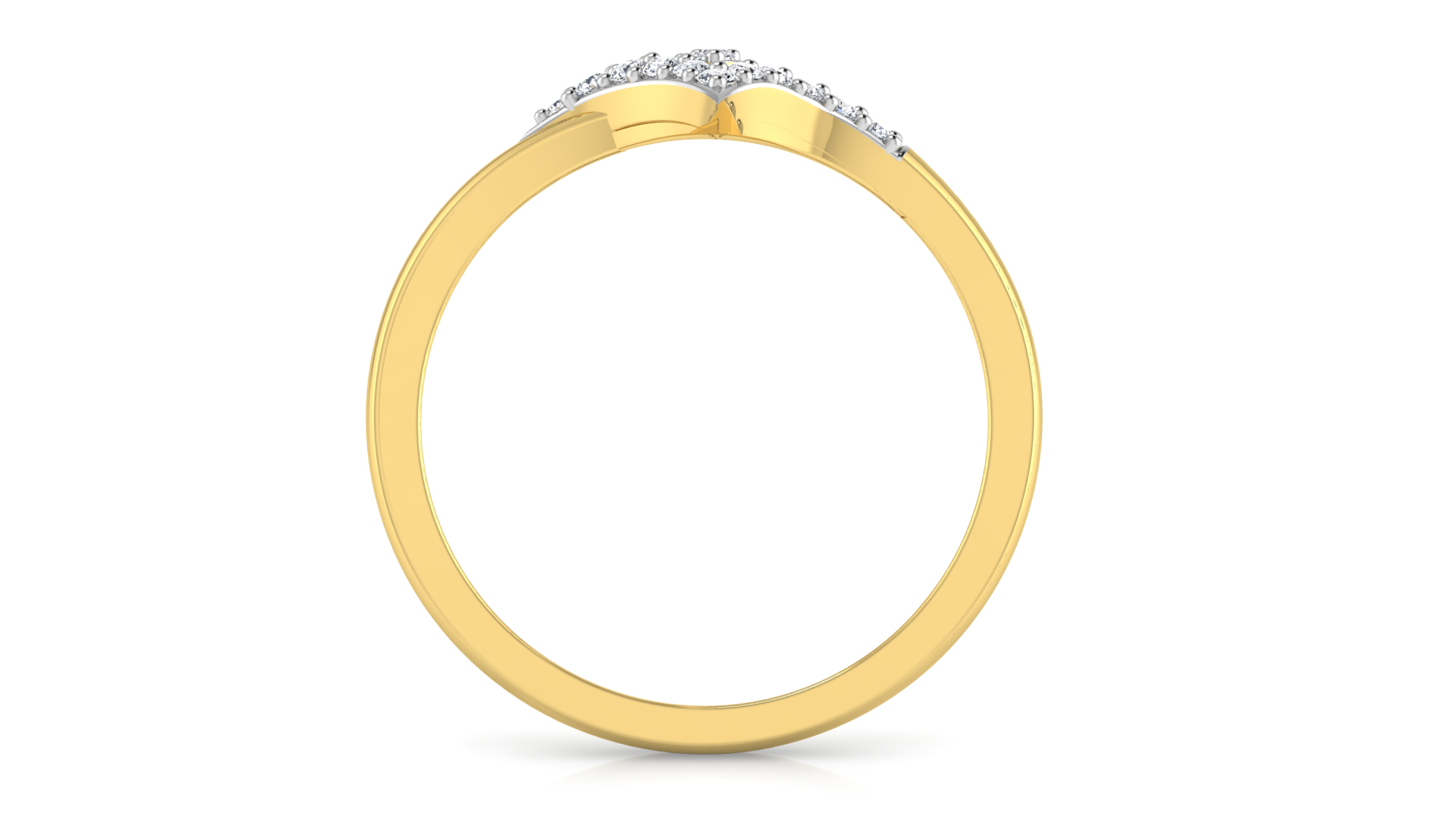 Designer Stylish 18 K Gold Diamond Ring for Women and Girls