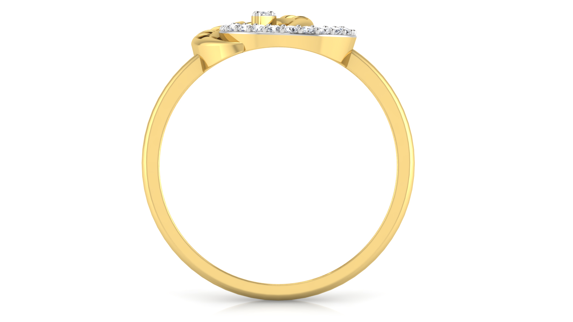 Designer Stylish 18 K Gold Diamond Ring for Women and Girls
