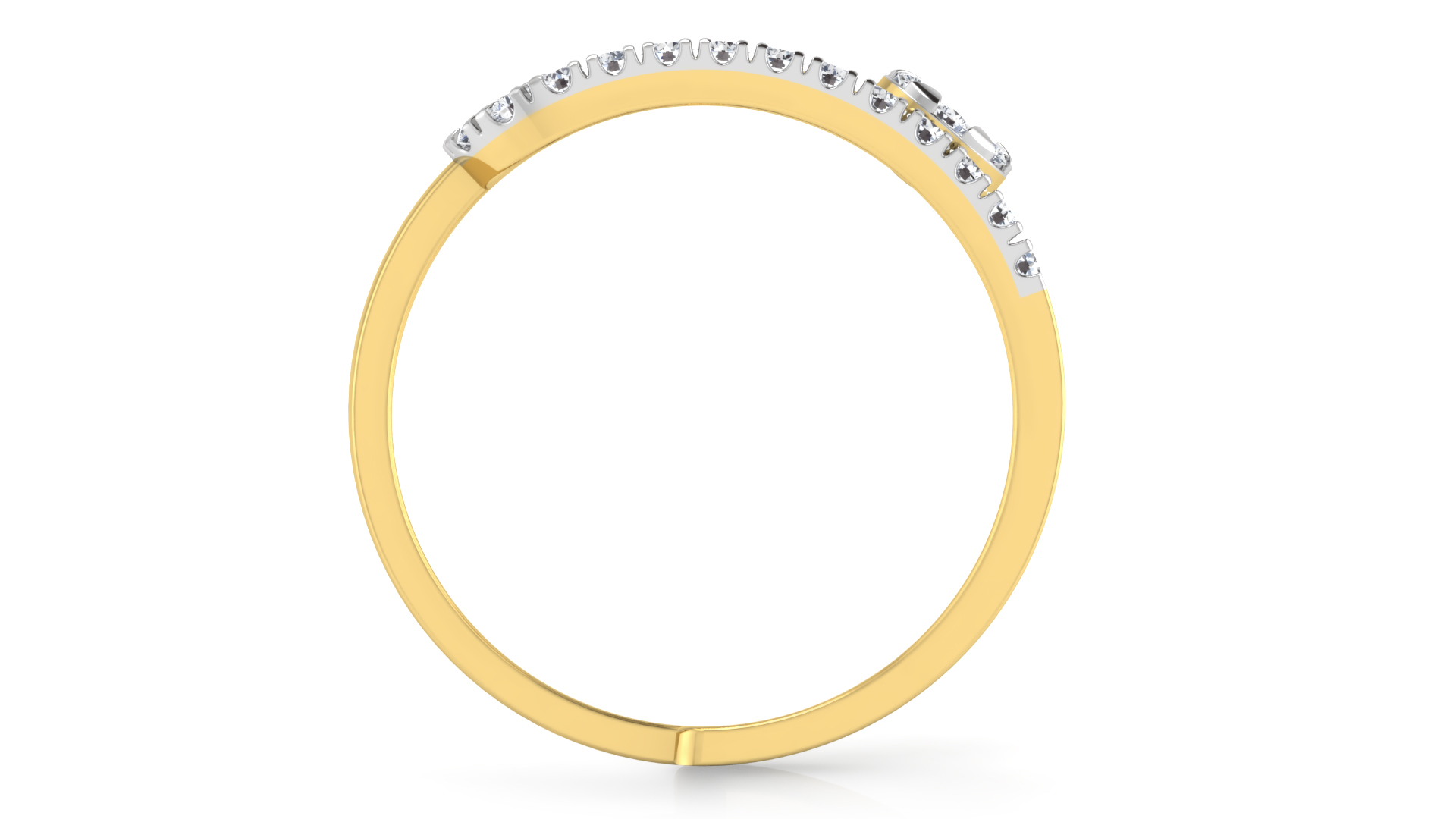 Designer Stylish 18 K Gold Diamond Ring for Women and Girls