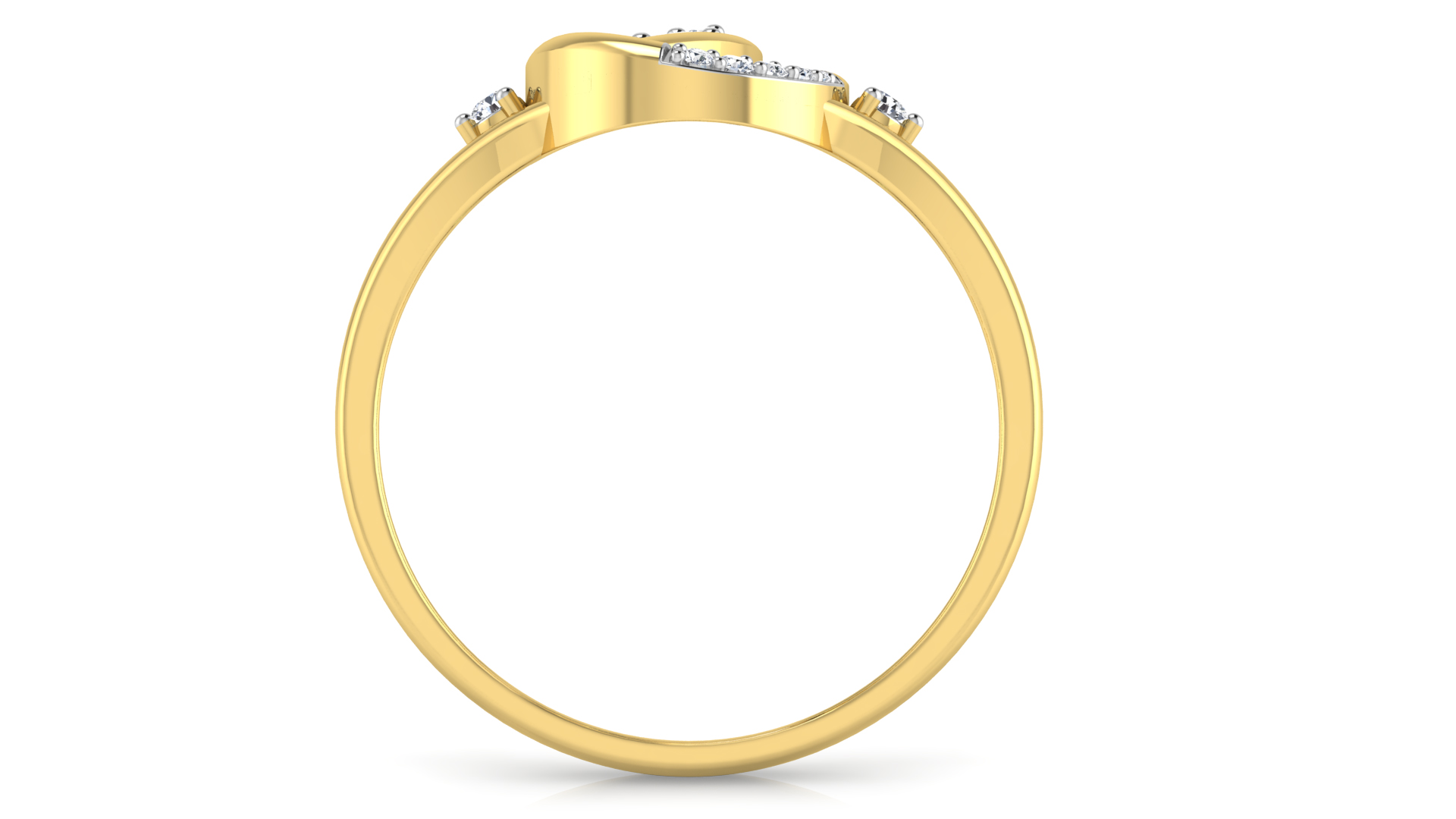 Designer Stylish 18 K Gold Diamond Ring for Women and Girls