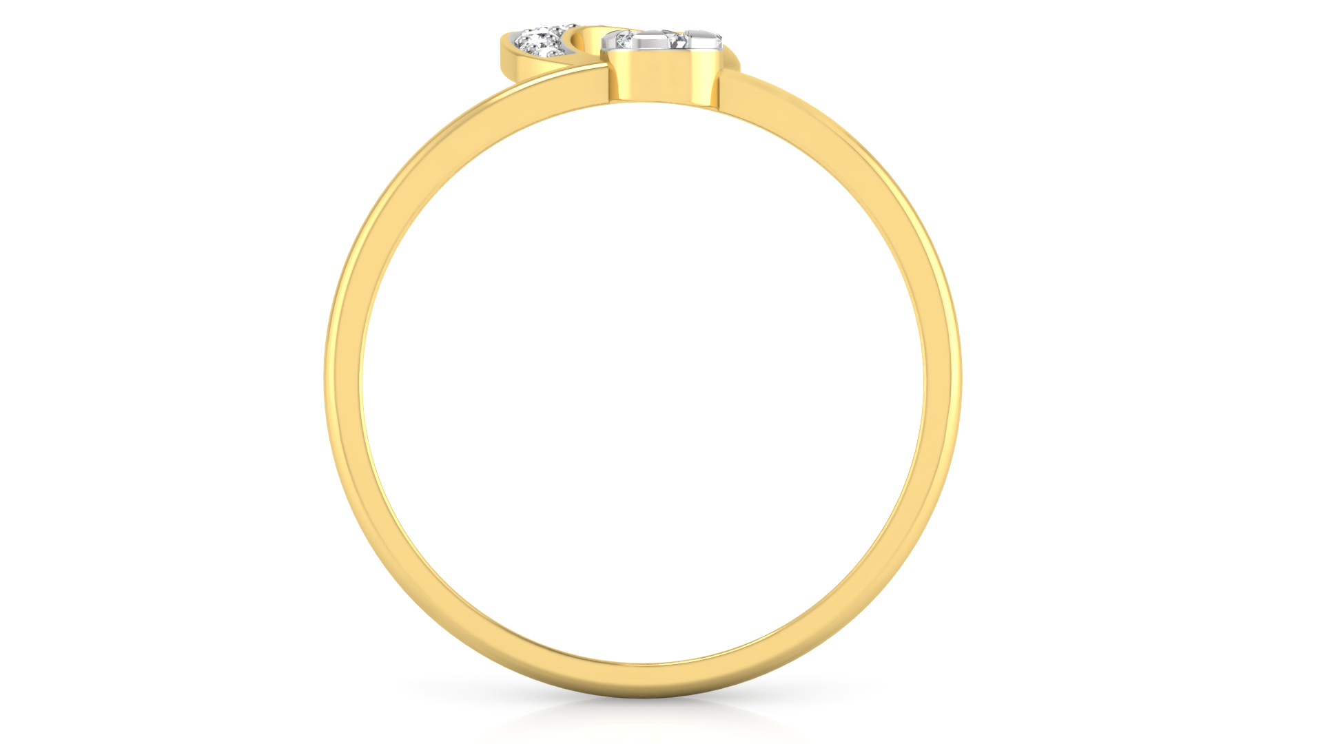 Designer Stylish 18 K Gold Diamond Ring for Women and Girls