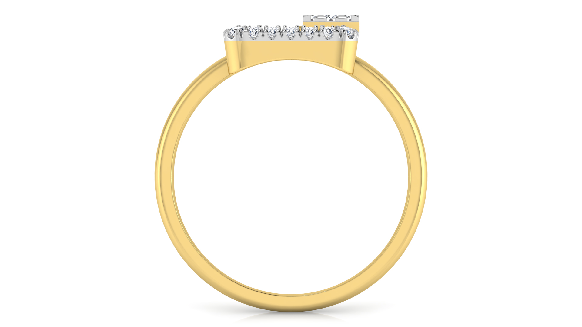 Designer Stylish 18 K Gold Diamond Ring for Women and Girls