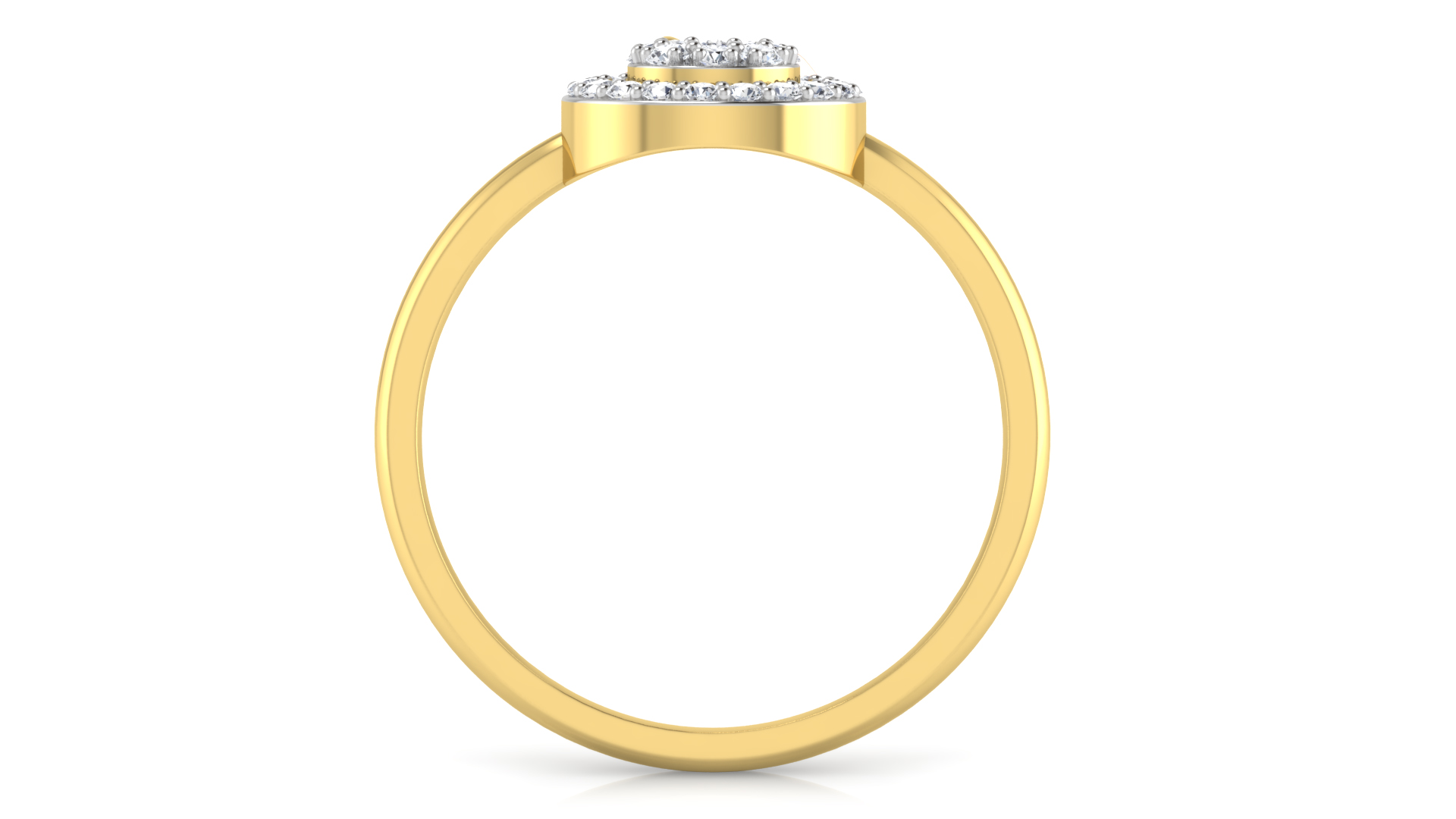 Designer Stylish 18 K Gold Diamond Ring for Women and Girls