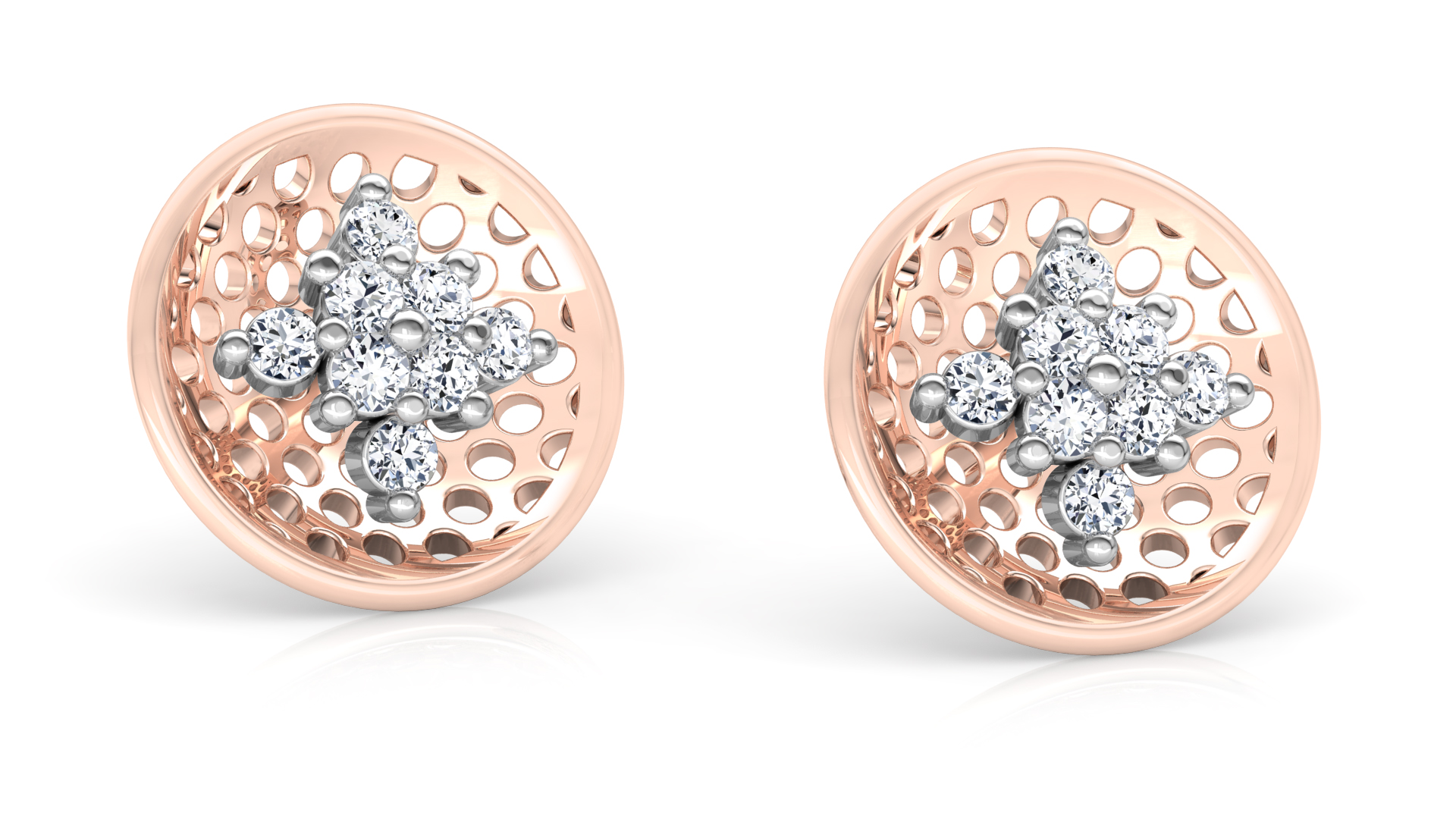 Designer Gold Trendy Diamond Earring