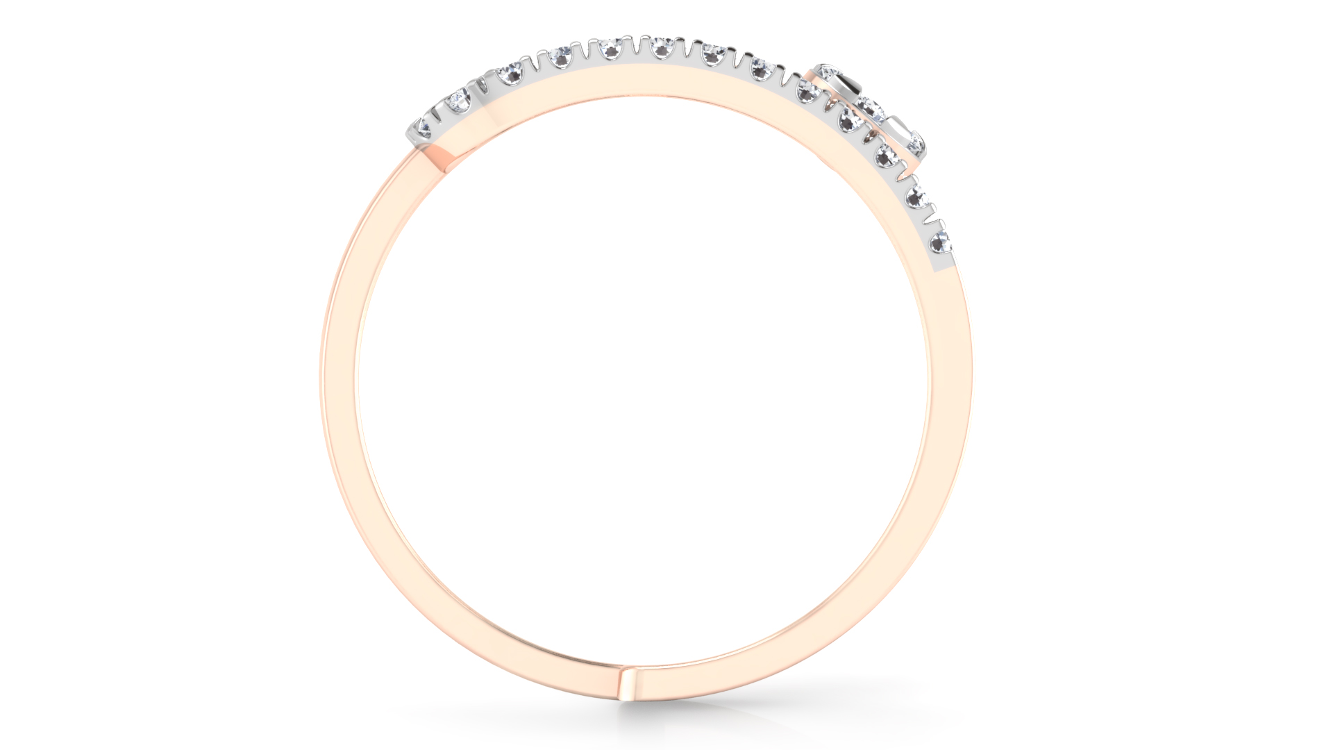 Designer Stylish 18 K Gold Diamond Ring for Women and Girls