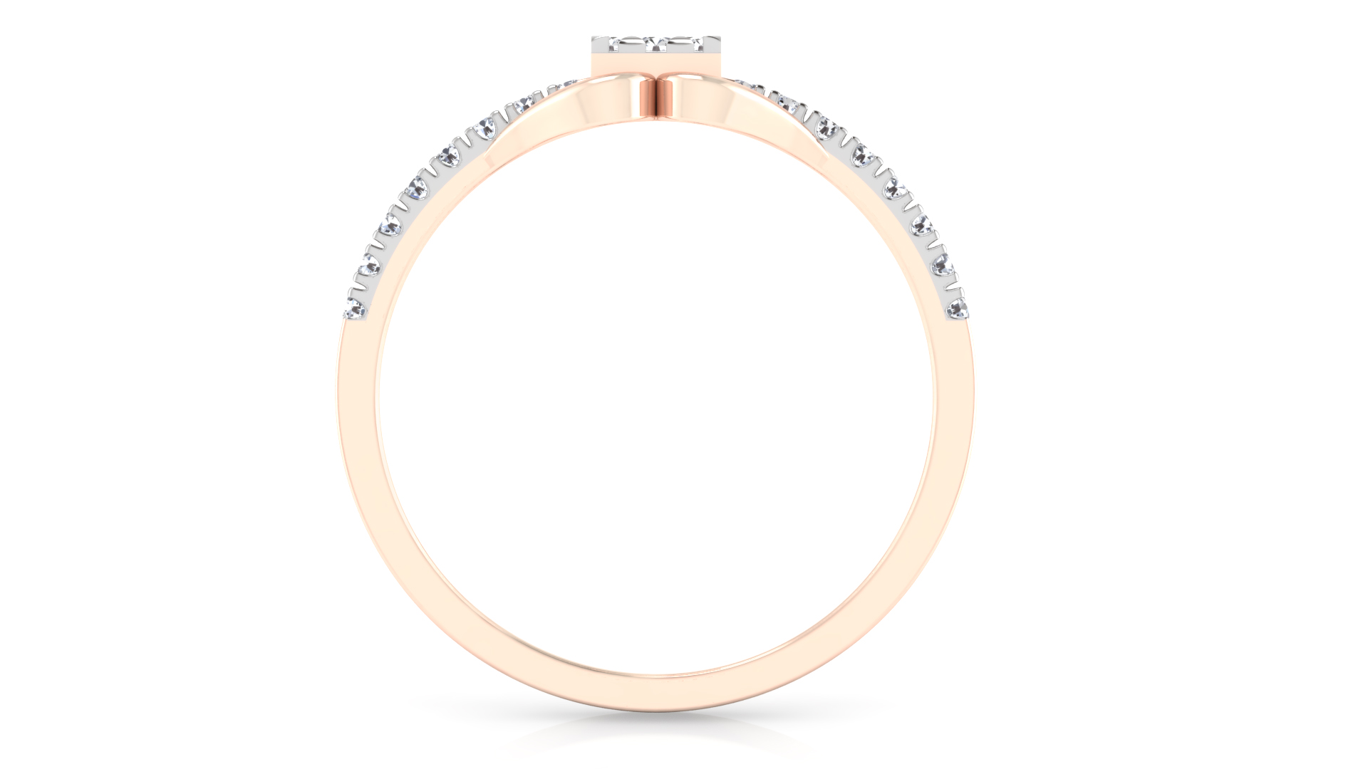 Designer Stylish 18 K Gold Diamond Ring for Women and Girls