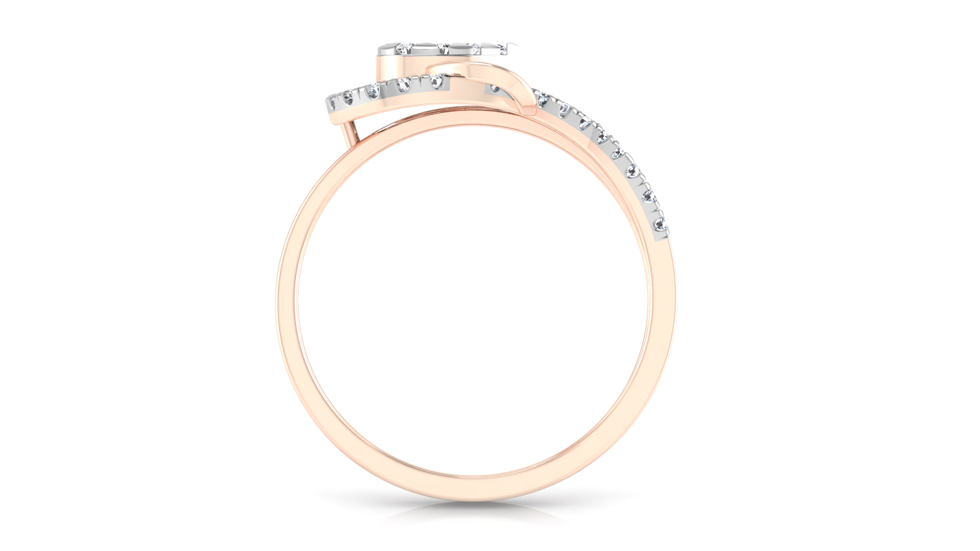 Designer Stylish 18 K Gold Diamond Ring for Women and Girls