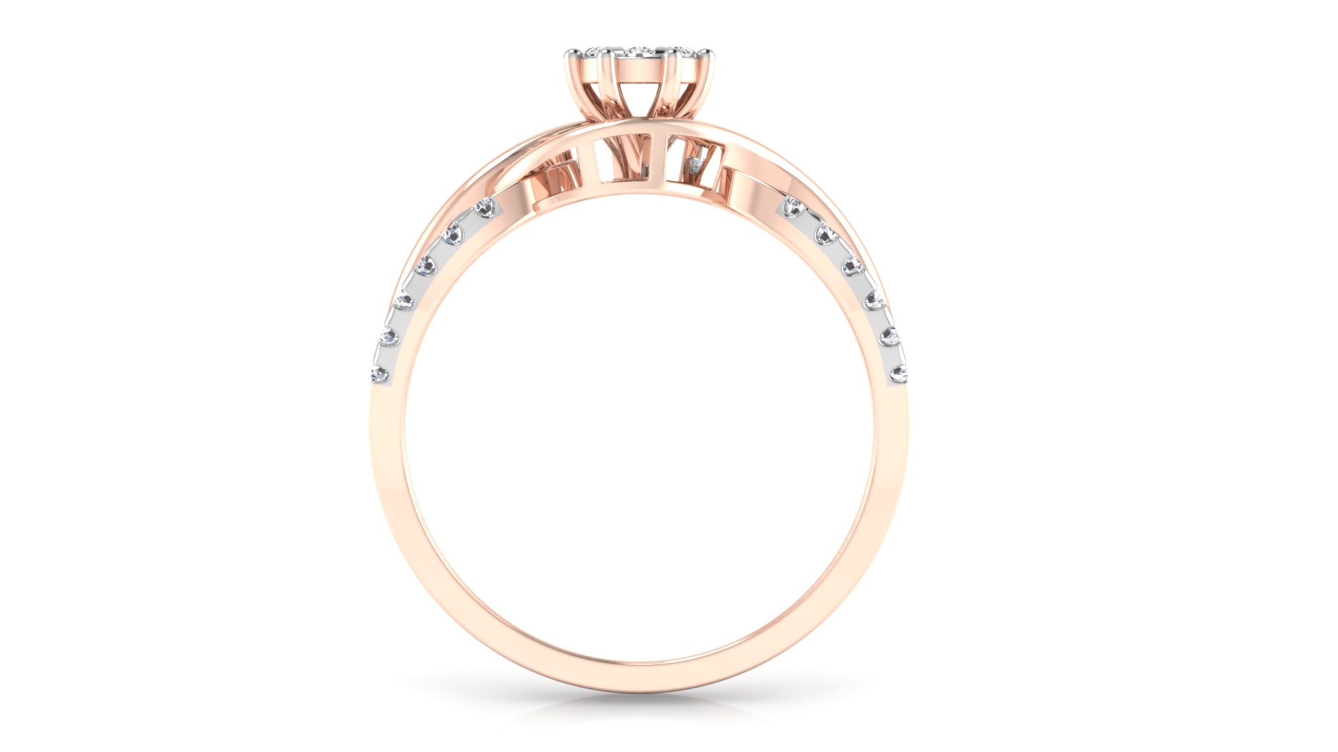 Designer Stylish 18 K Gold Diamond Ring for Women and Girls