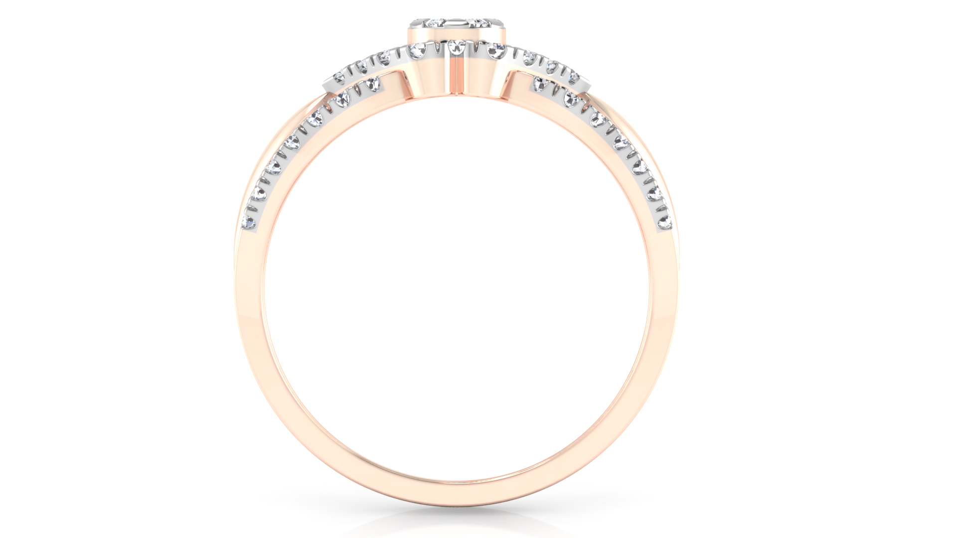 Designer Stylish 18 K Gold Diamond Ring for Women and Girls
