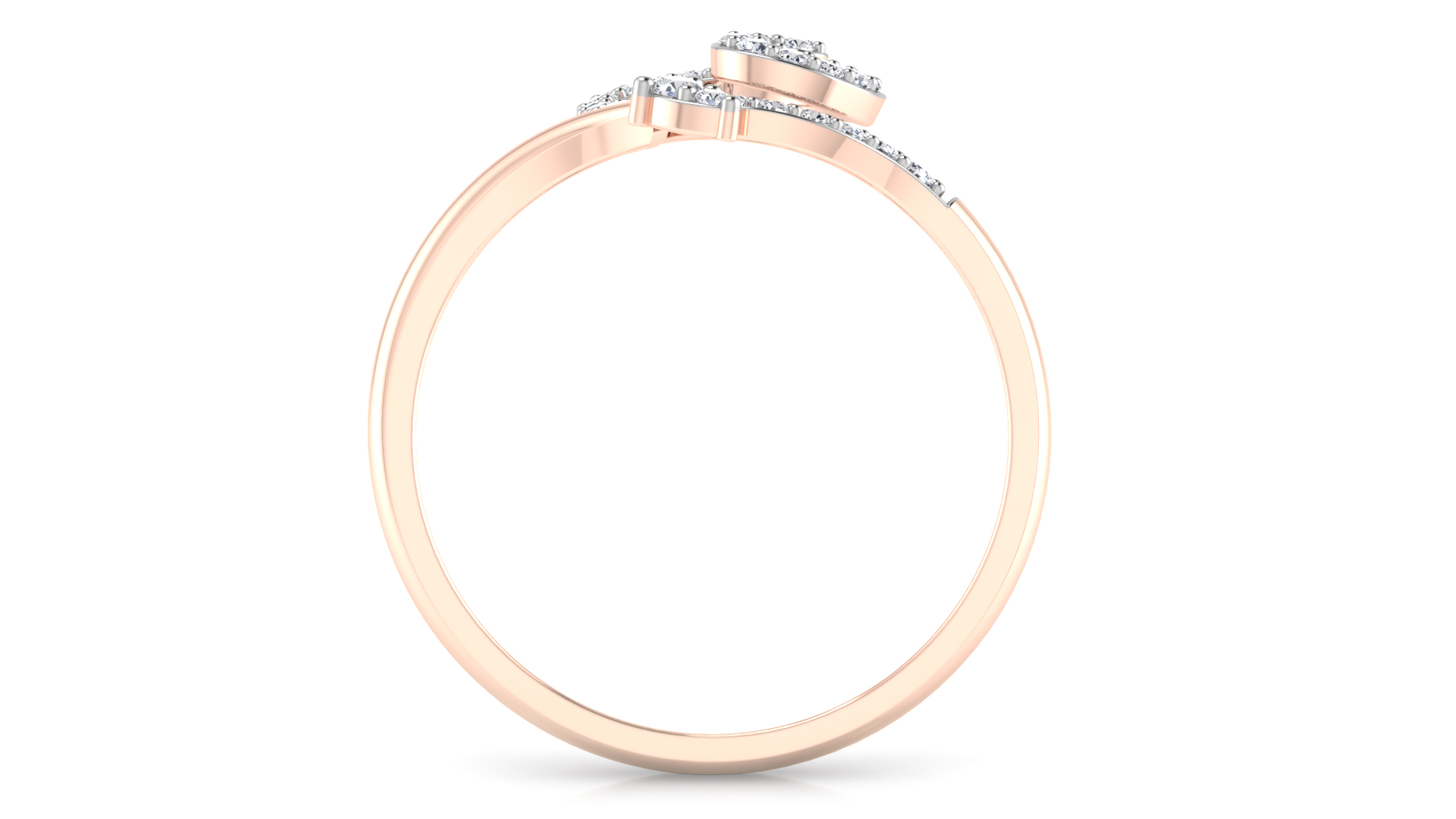 Designer Stylish 18 K Gold Diamond Ring for Women and Girls