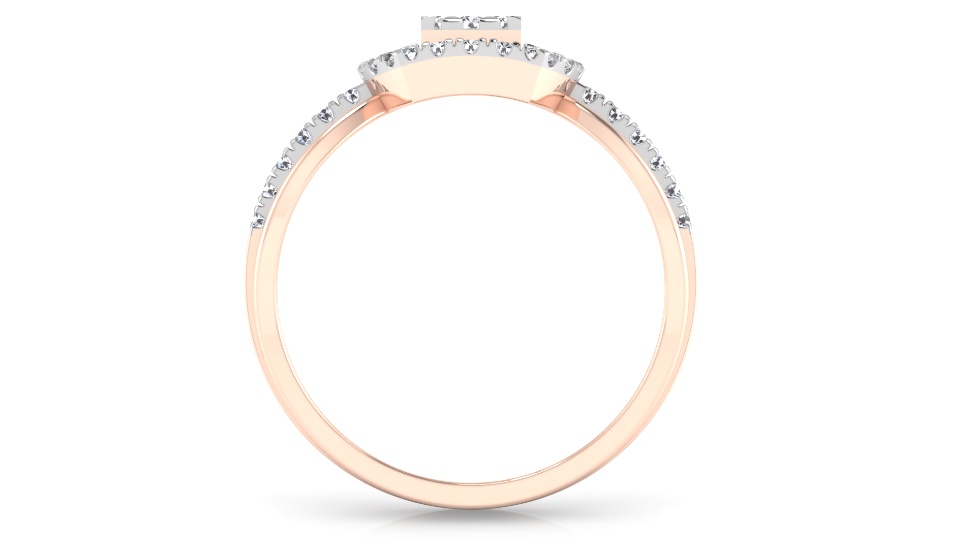 Designer Stylish 18 K Gold Diamond Ring for Women and Girls