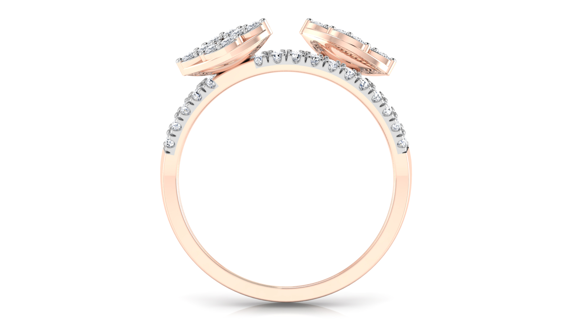 Designer Stylish 18 K Gold Diamond Ring for Women and Girls