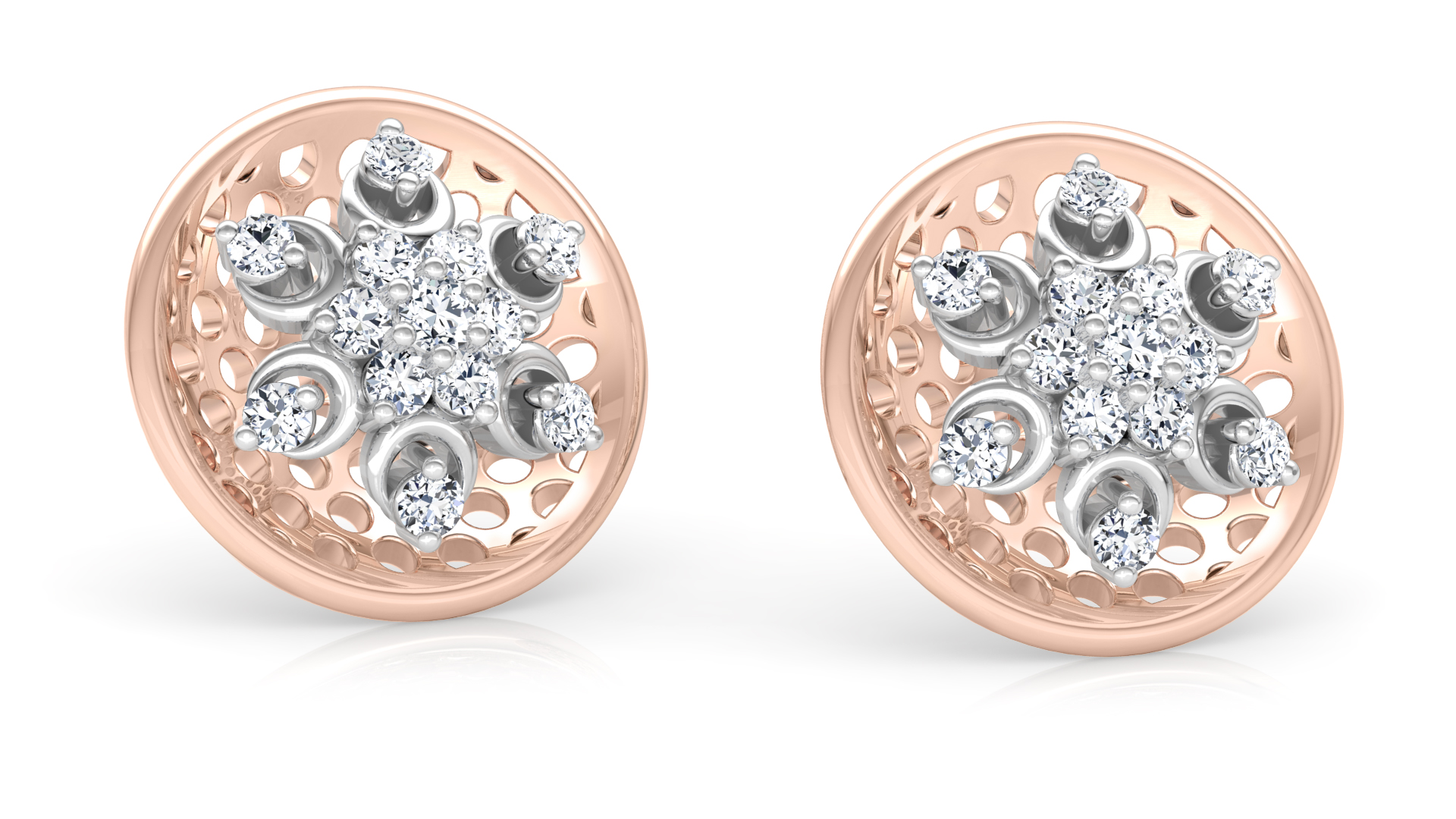 Designer Gold Trendy Diamond Earring