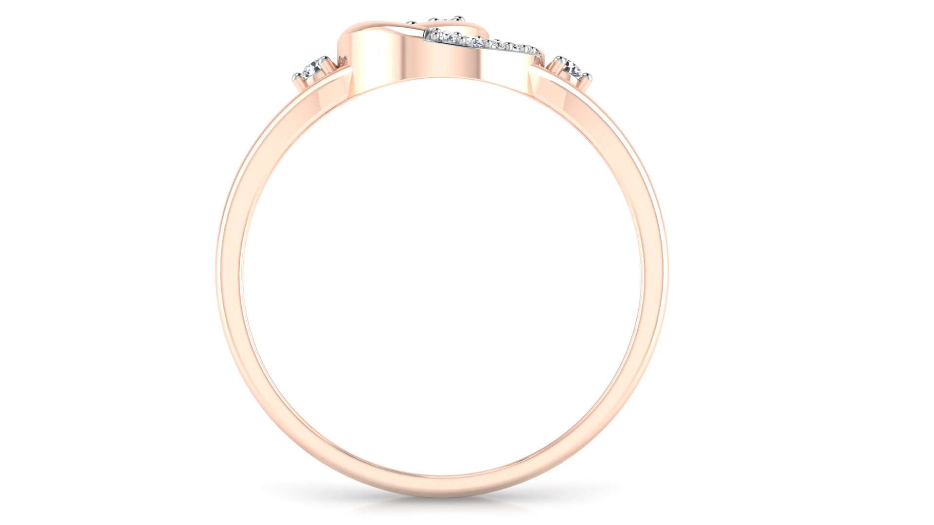 Designer Stylish 18 K Gold Diamond Ring for Women and Girls