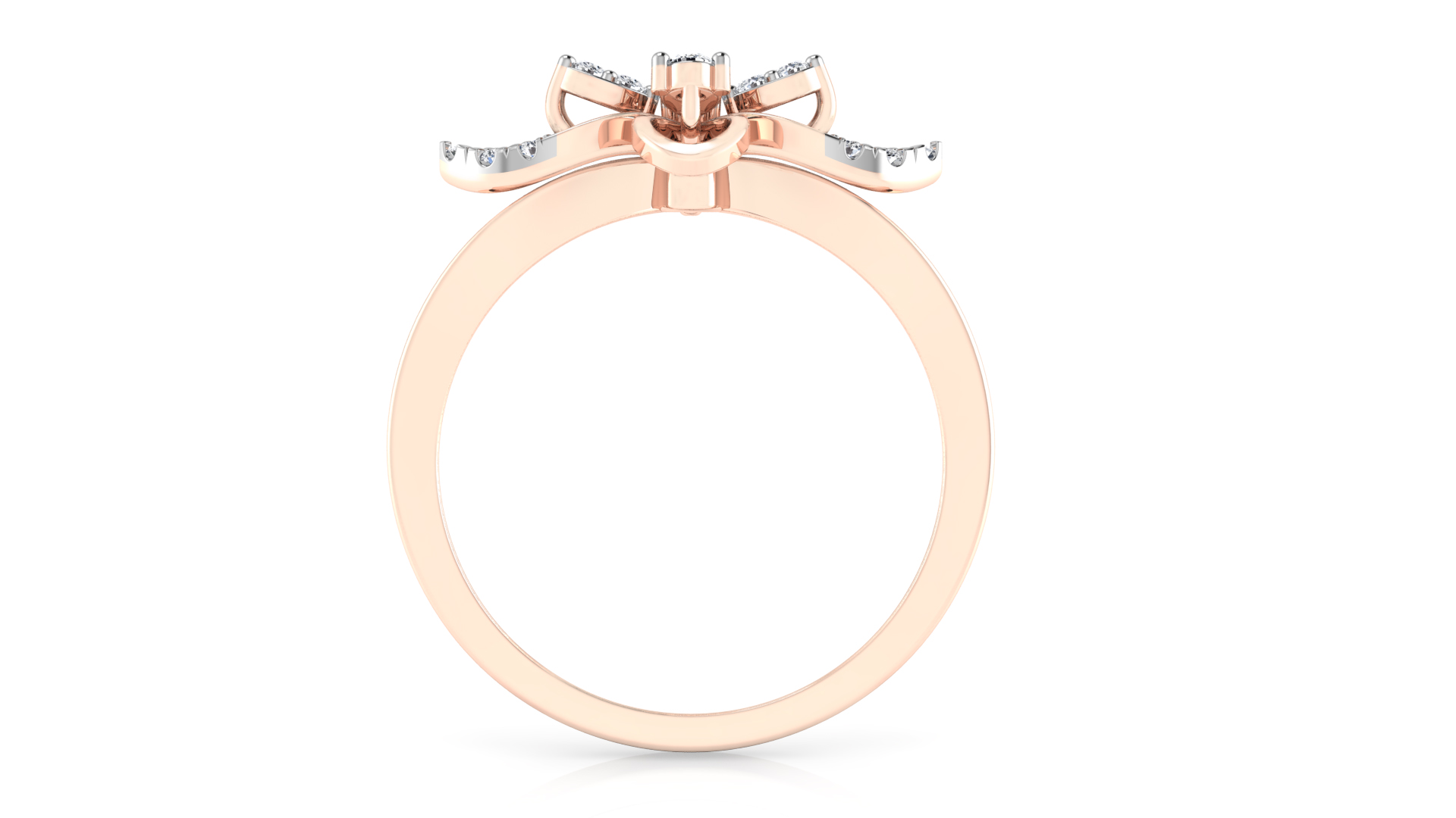 Designer Stylish 18 K Gold Diamond Ring for Women and Girls