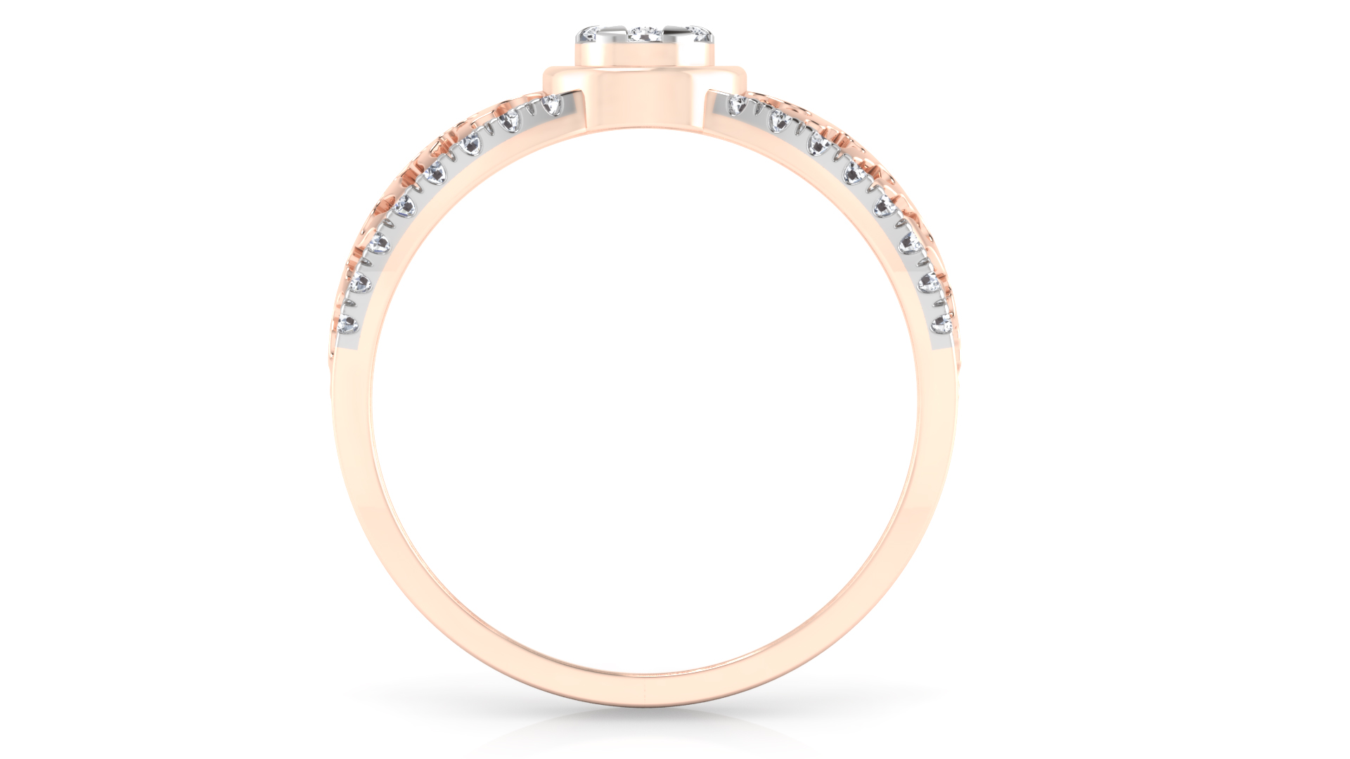 Designer Stylish 18 K Gold Diamond Ring for Women and Girls