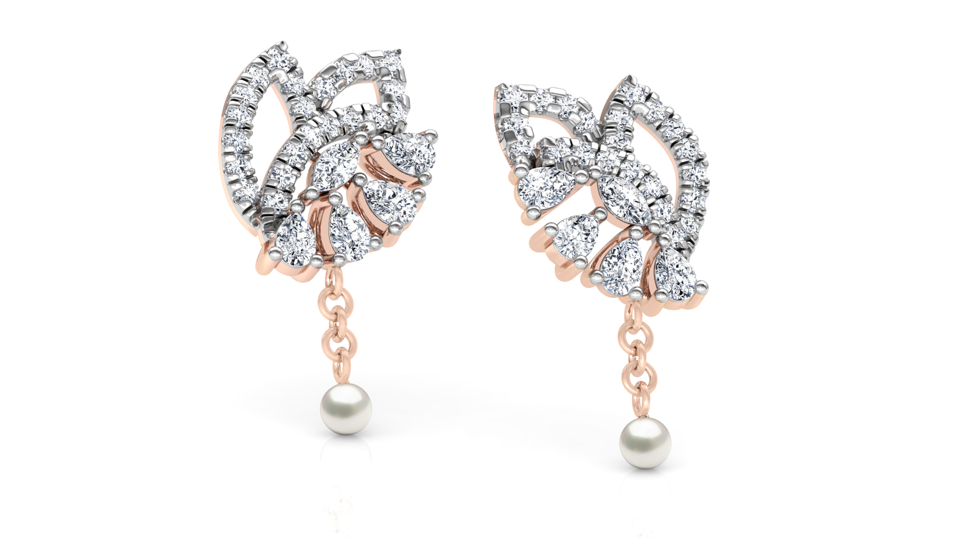 Designer Trendy Gold Diamond Earring