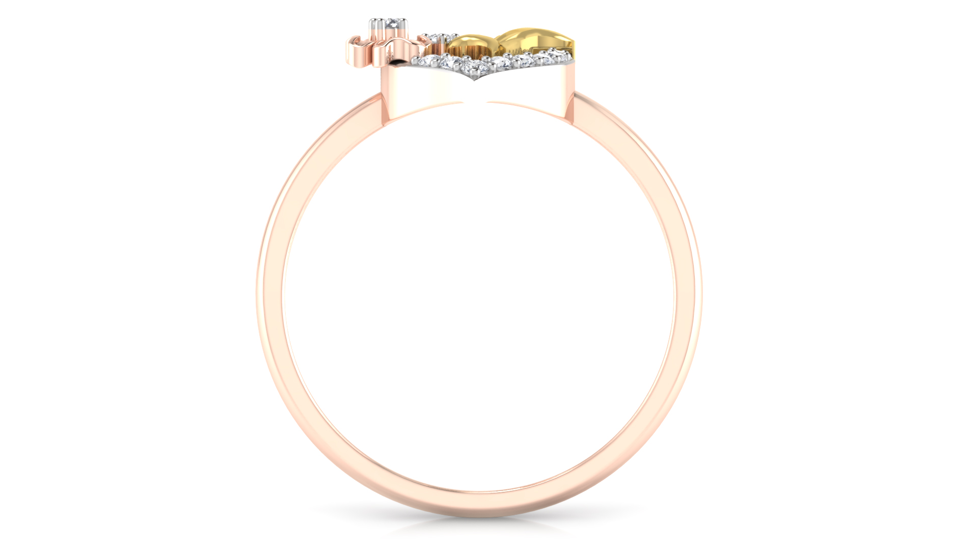 Designer Stylish 18 K Gold Diamond Ring for Women and Girls