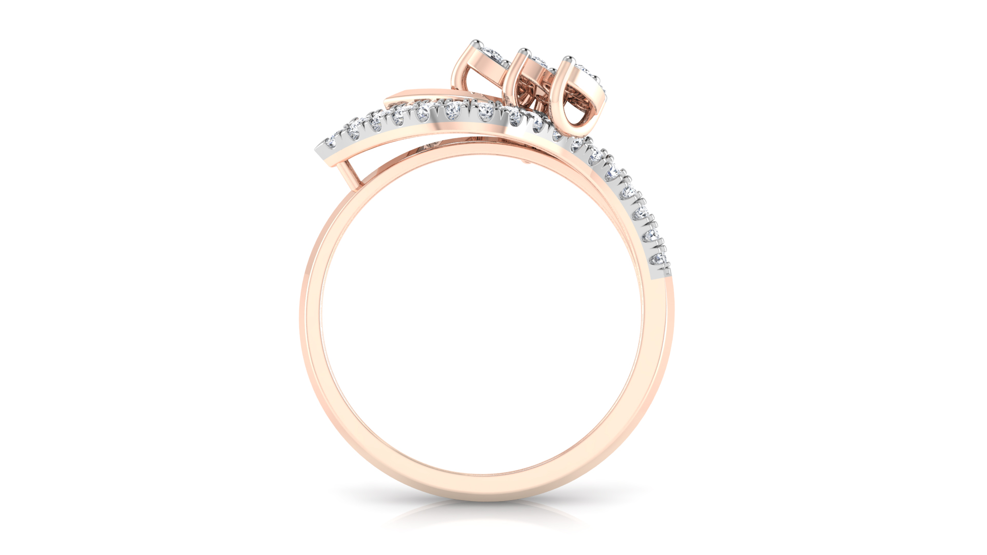 Designer Stylish 18 K Gold Diamond Ring for Women and Girls