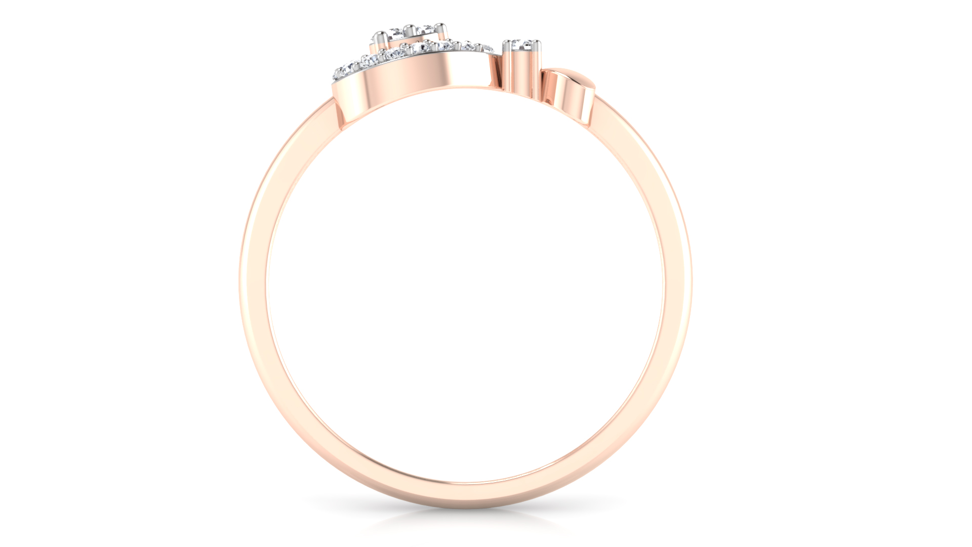 Designer Stylish 18 K Gold Diamond Ring for Women and Girls