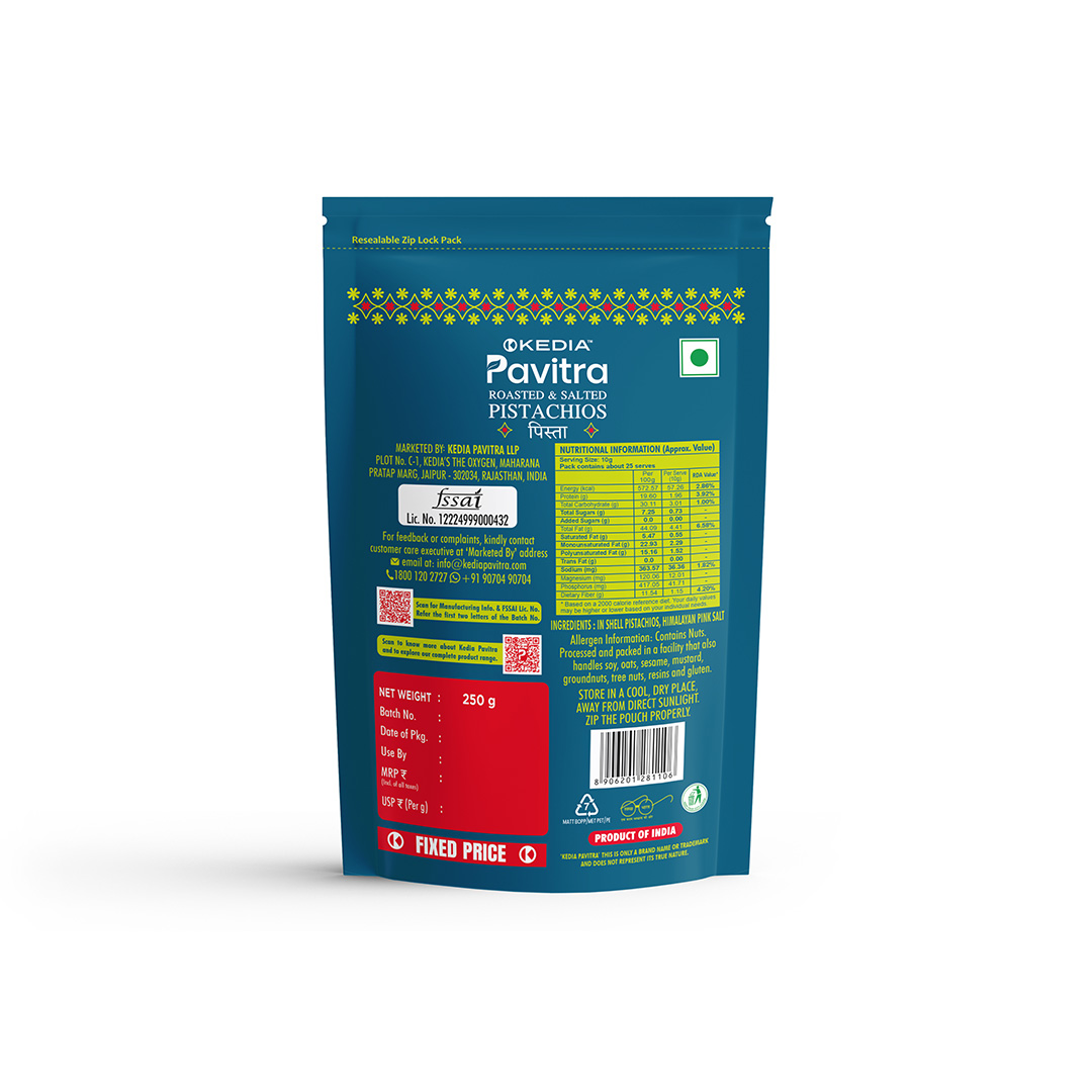 Pistachios - Roasted & Salted