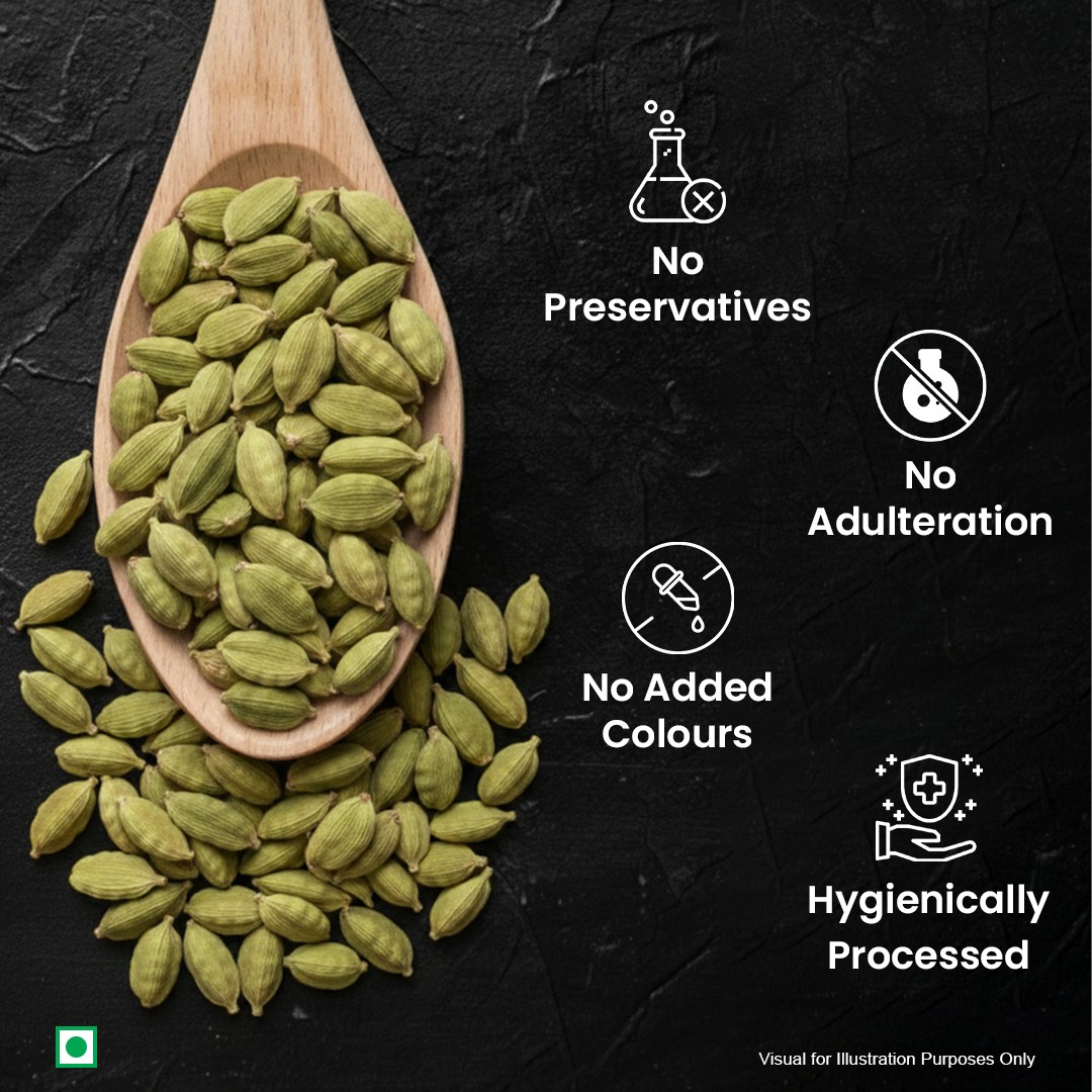 Lemon Cardamon Whole Green Cardamon (Elaichi) | Premium Spice