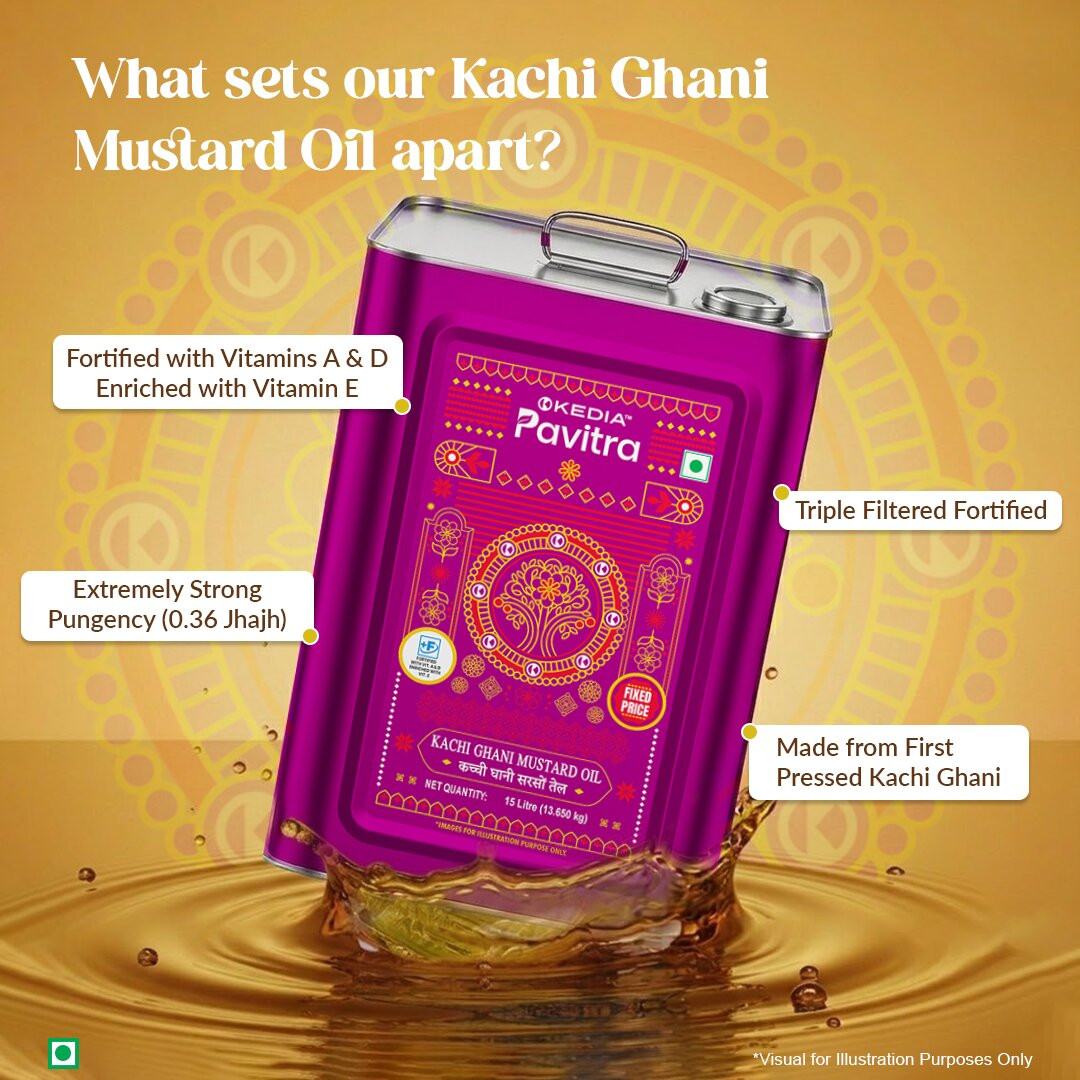 Kachi Ghani Mustard Oil Tin