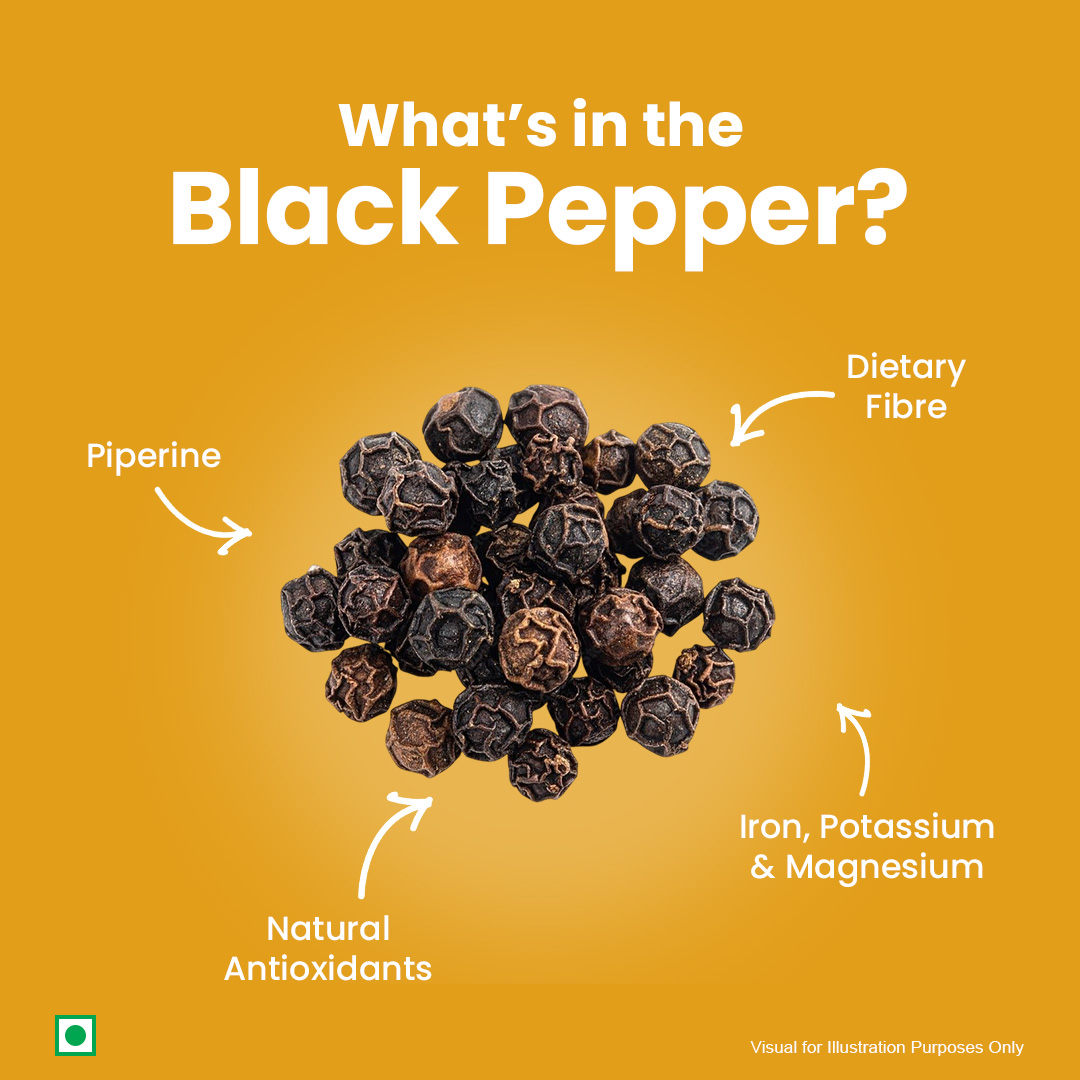 Black Pepper/Kali Mirch - Whole