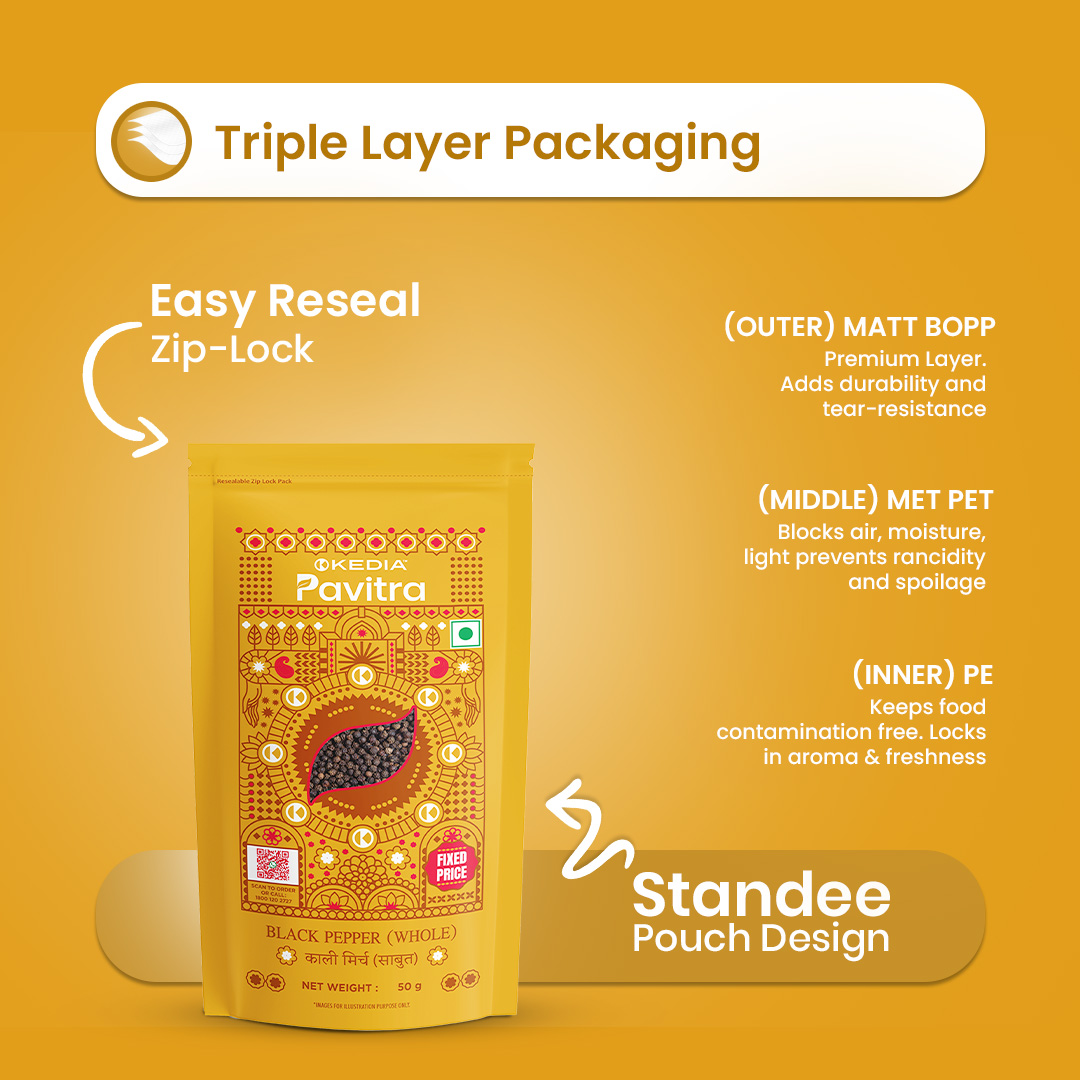 Black Pepper/Kali Mirch - Whole