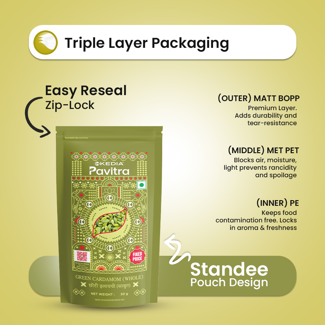 Green Cardamom/Elaichi - Whole