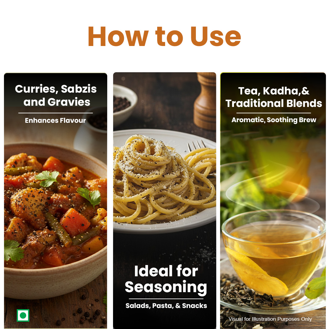 Black Pepper/Kali Mirch - Whole