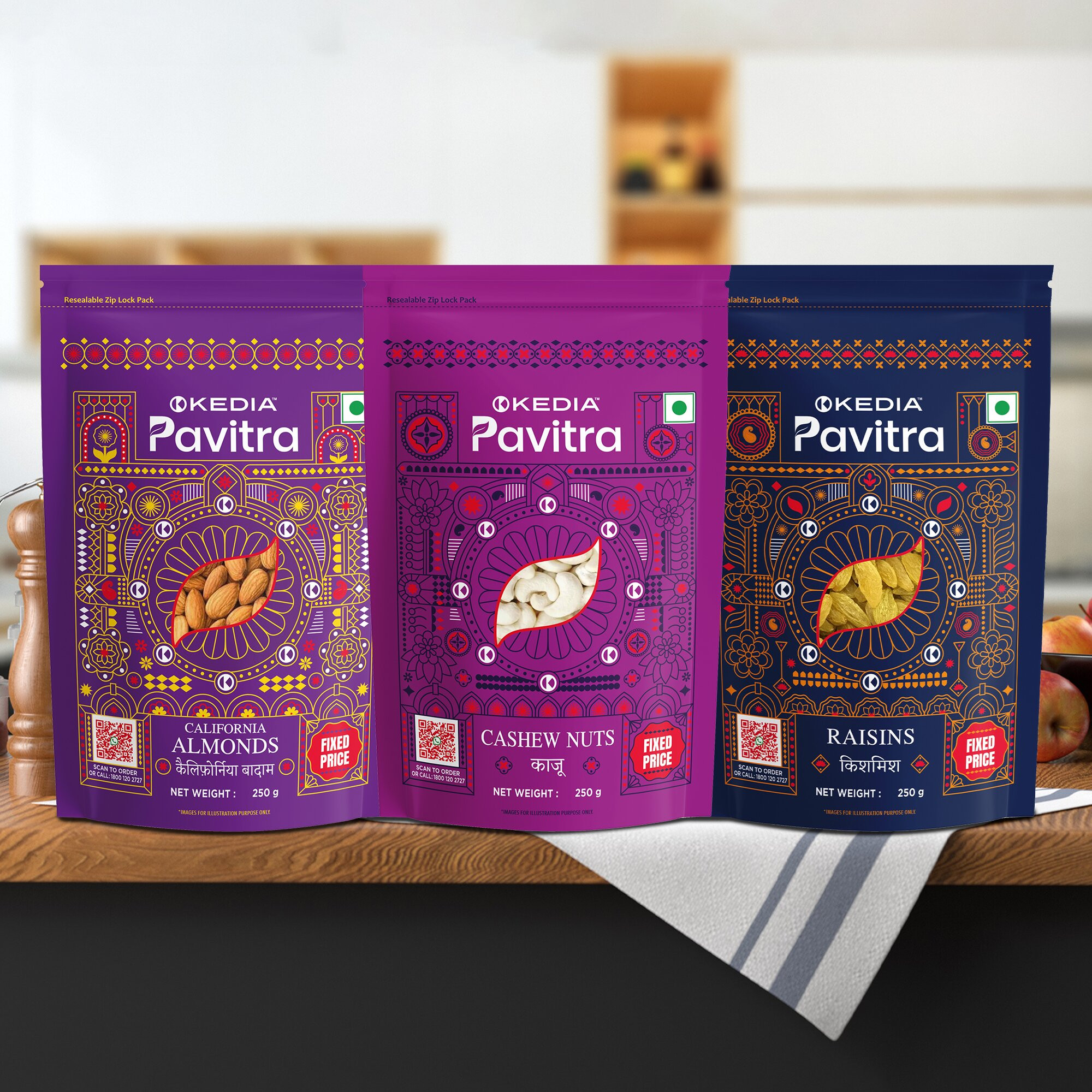 King of  Dry Fruits (California Almonds (250 g), Cashew Nuts (250 g), Raisins (250 g))