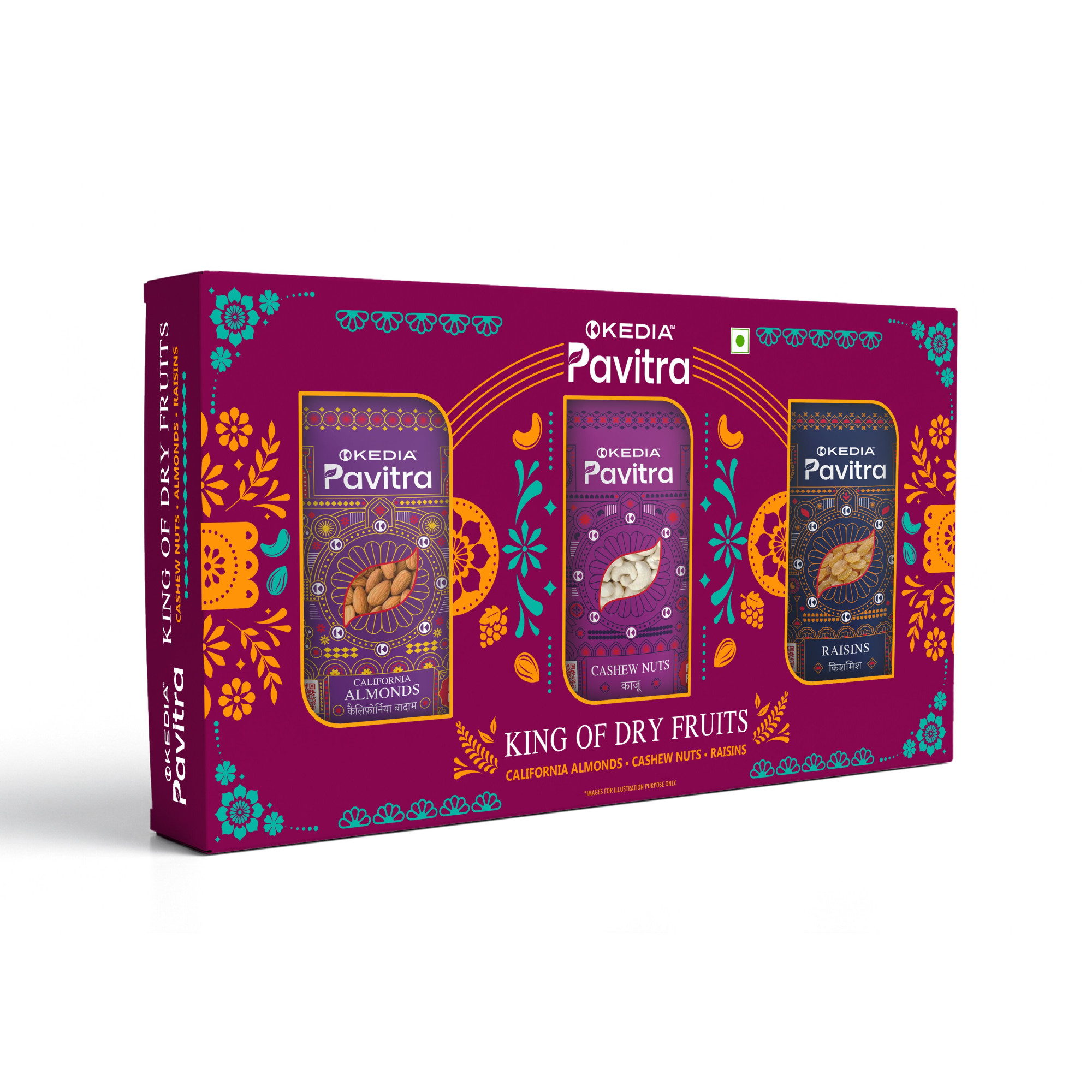 King of  Dry Fruits (California Almonds (250 g), Cashew Nuts (250 g), Raisins (250 g))